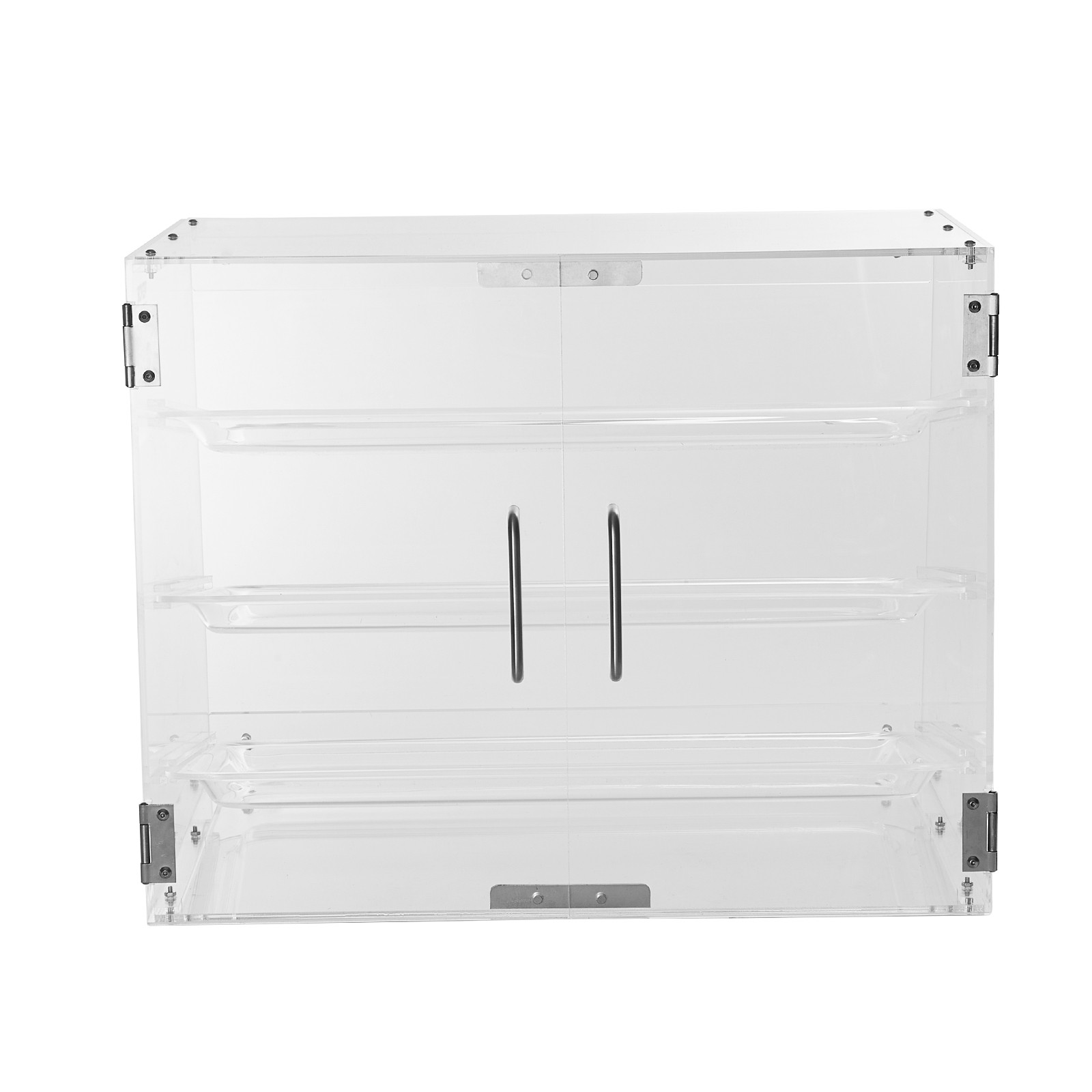 VEVOR 3-Tier Acrylic Bakery Display Case Countertop Donut Pastry Case Rear Door