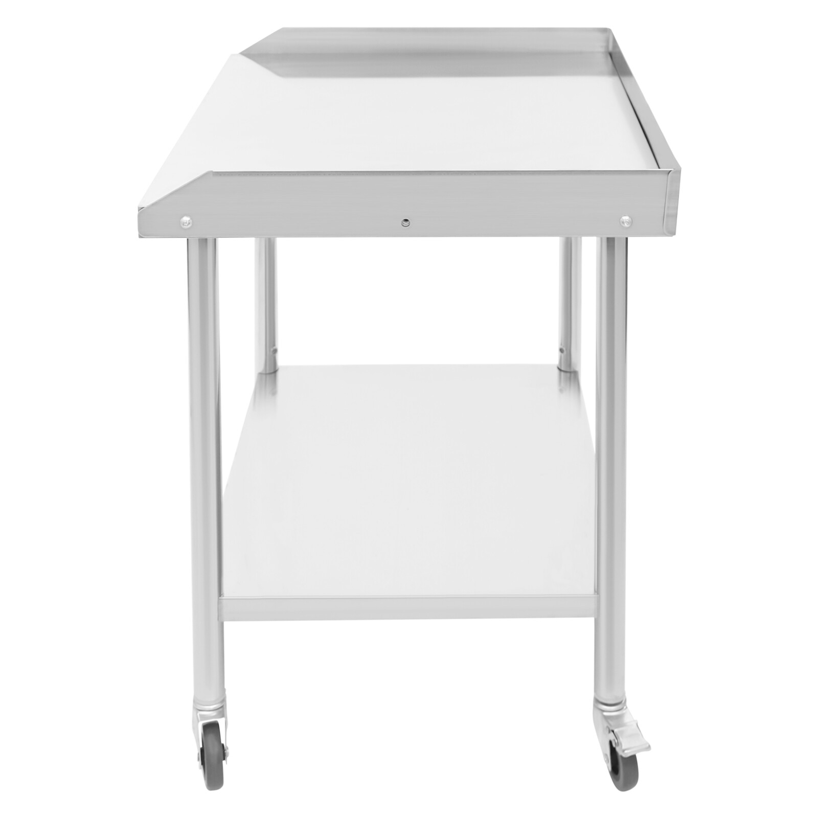 Work Table Stainless Steel 2-Layer Work Table Commercial Prep Bench 1102 lbs