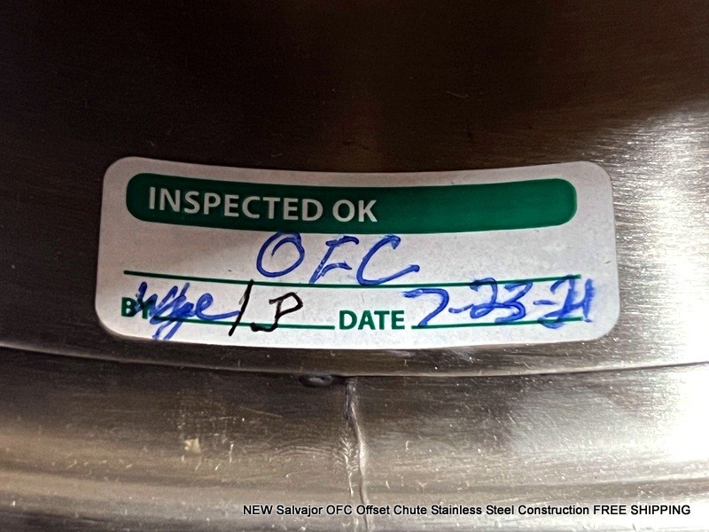 NEW Salvajor OFC Offset Chute Stainless Steel Construction FREE SHIPPING