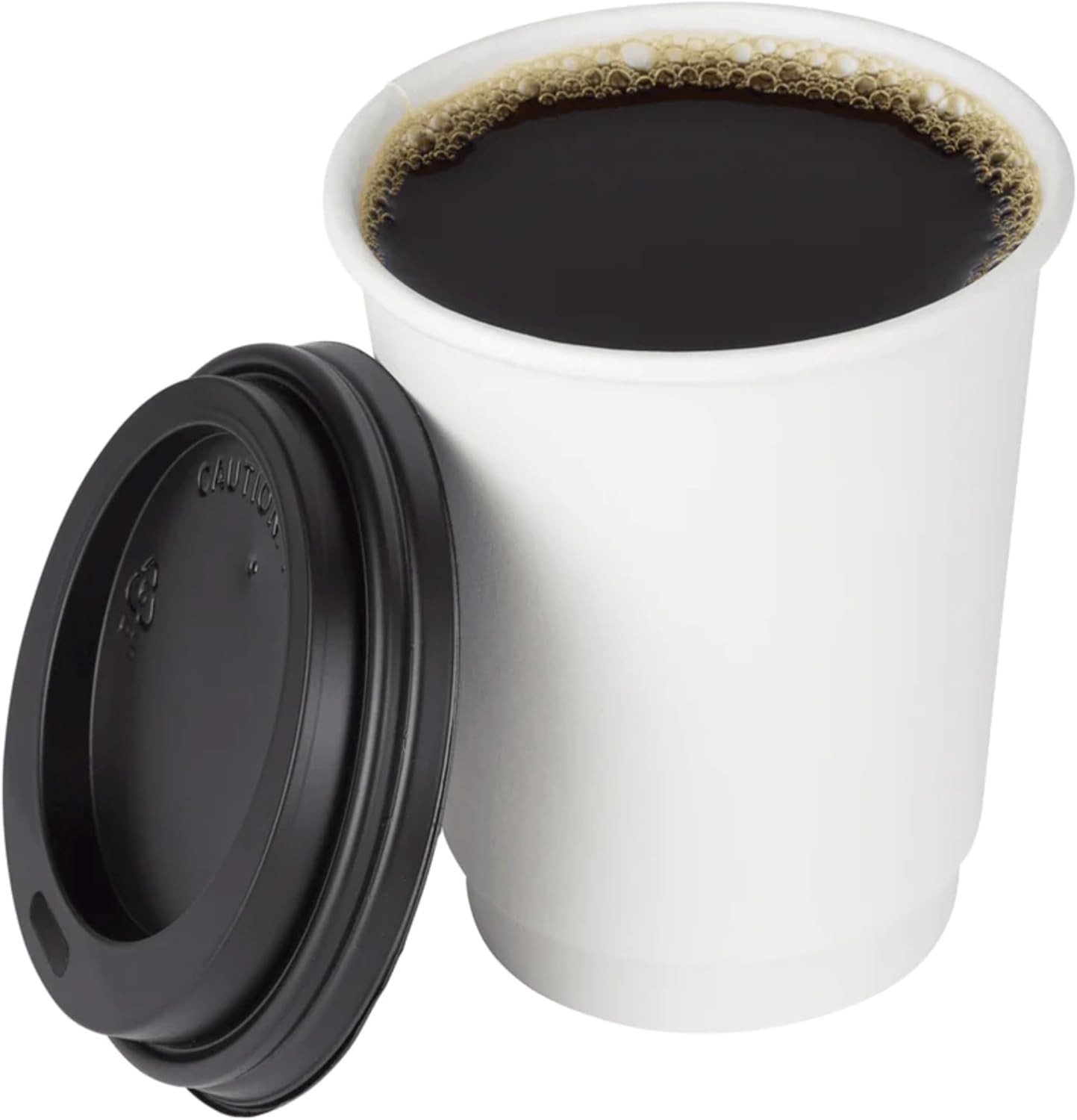 Karat 8oz Insulated Paper Hot Cups (NO LIDS) – White (80mm) – 500 ct, C-KIC508W
