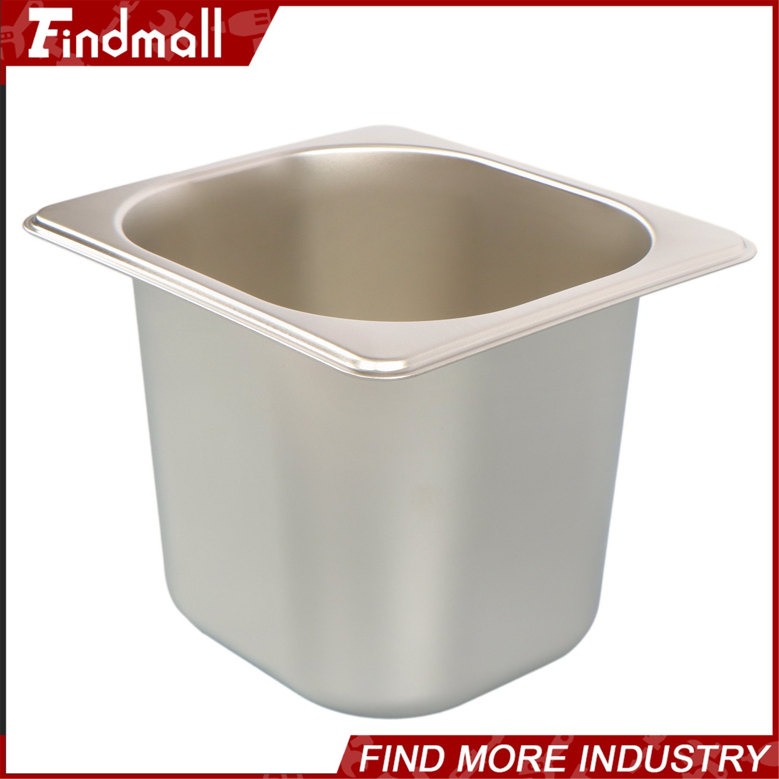 Findmall 8 Pack Set 6″ Deep 1/6 Size Steam Table Pans Hotel Prep Buffet Pan