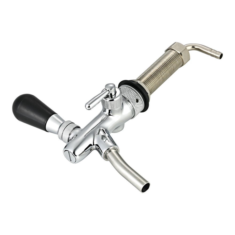 Sturdy Chrome Plated Brass Beer Faucet for Home Brew Tool Accessory