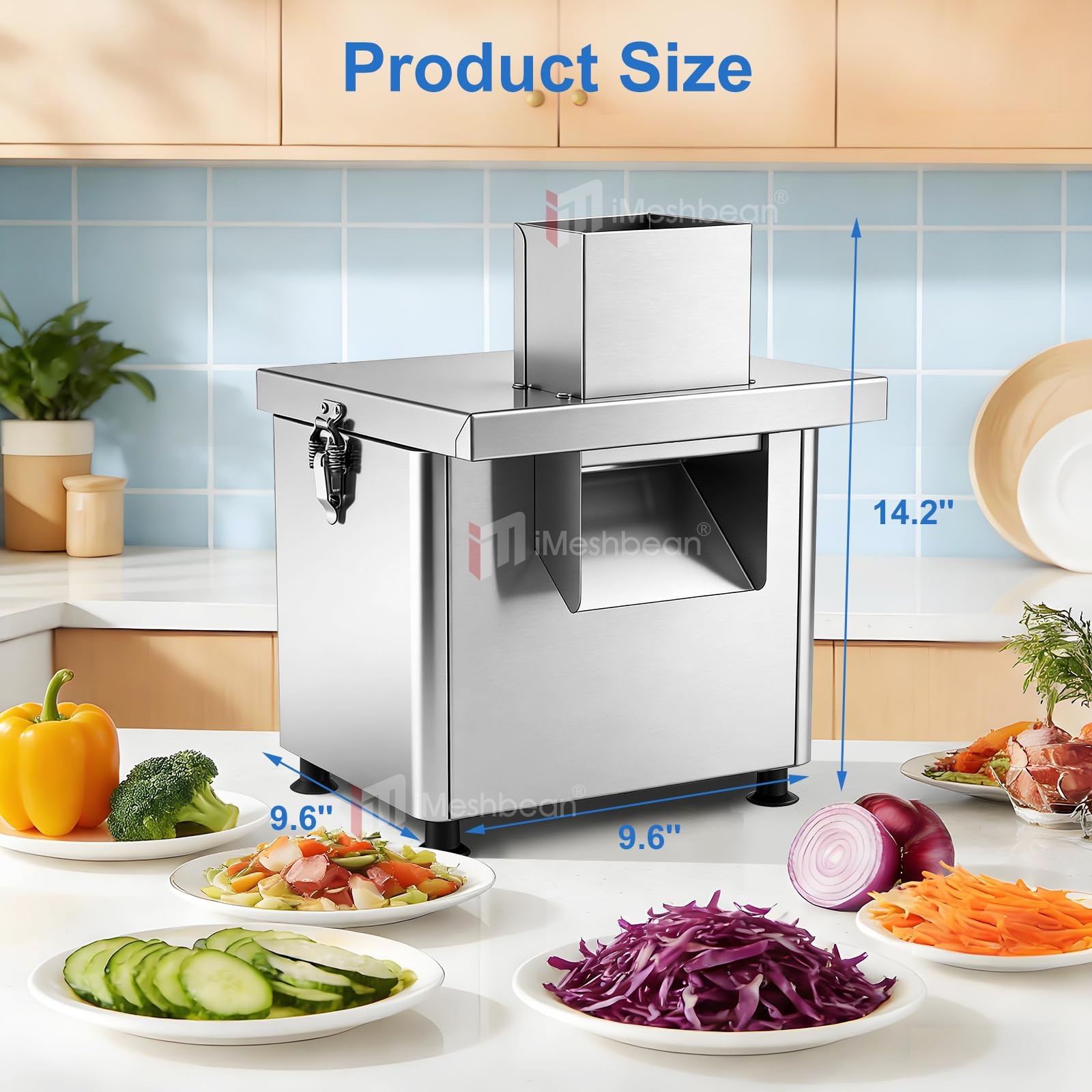 4 in 1 Commercial Vegetable Chopper Multifunctional Automatic Dicer Strip Cutter