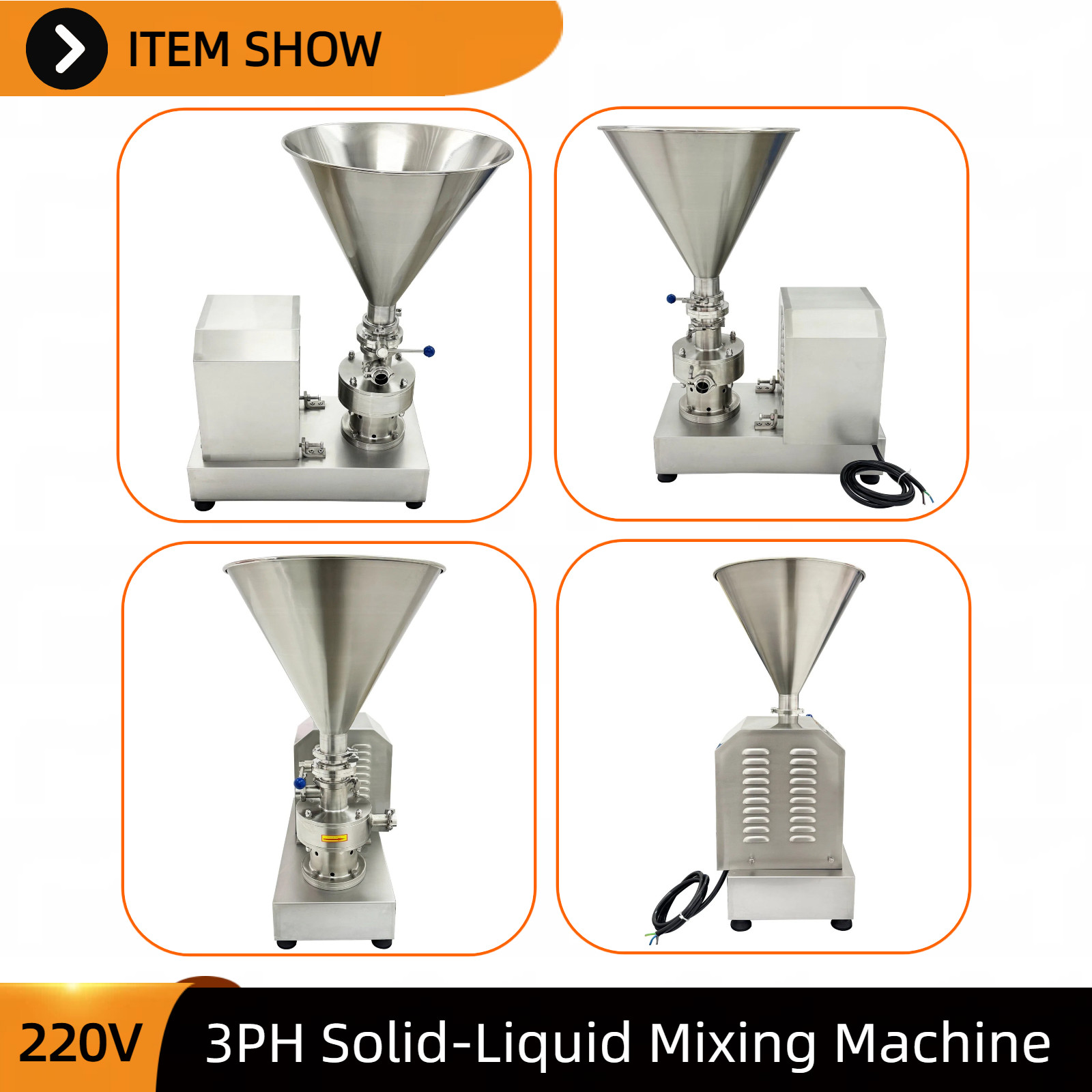 Liquid and Solid Mixer 20V 3-PH For Blending Liquid and Particulate Materials