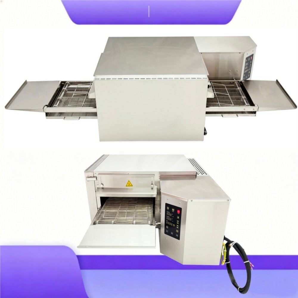 15-Inch 9kW Electric Conveyor Pizza Oven 220V 3 Phase Commercial Countertop Oven