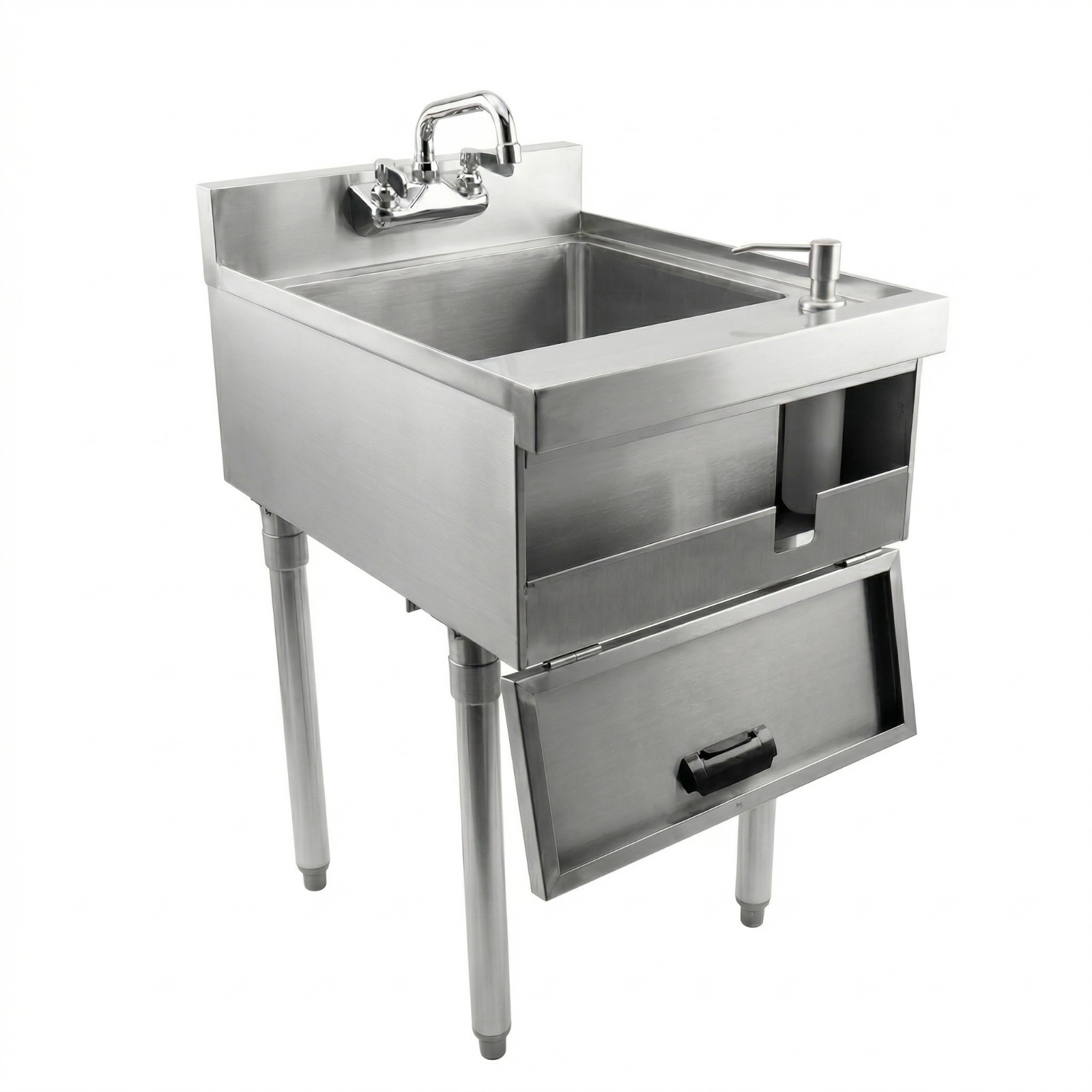 22 in. x 18 in. Underbar Hand Sink with Soap and Towel Dispenser