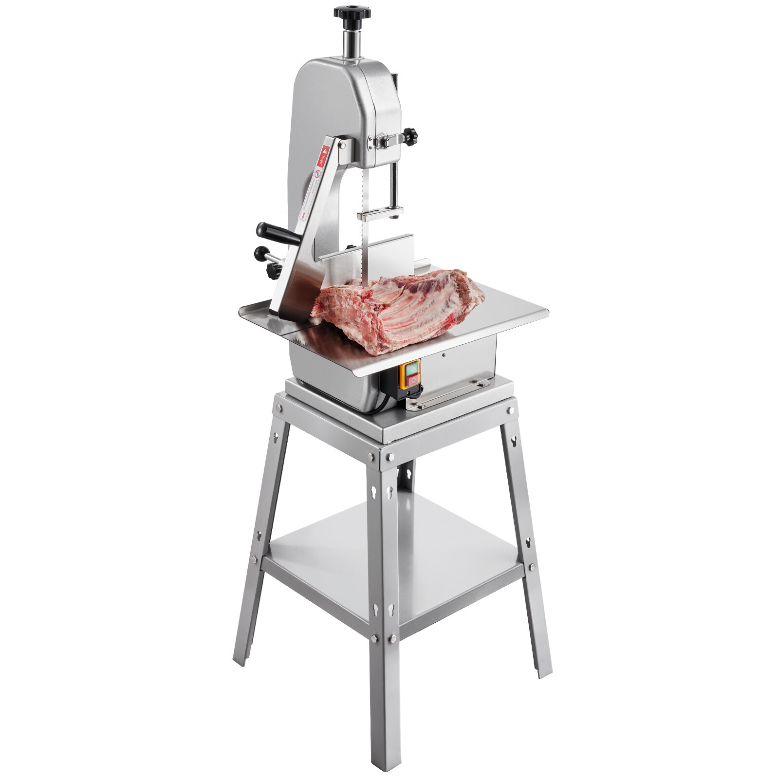 VEVOR 850W Commercial Electric Meat Bandsaw Stainless Steel Bone Sawing Machine