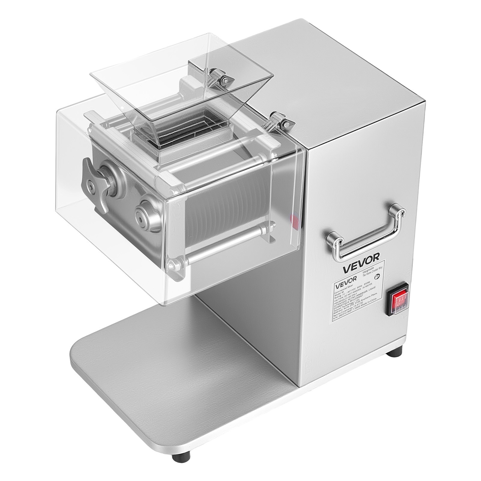 VEVOR Meat Cutting Machine Commercial Slicer 850W 5mm Stainless Steel Blade