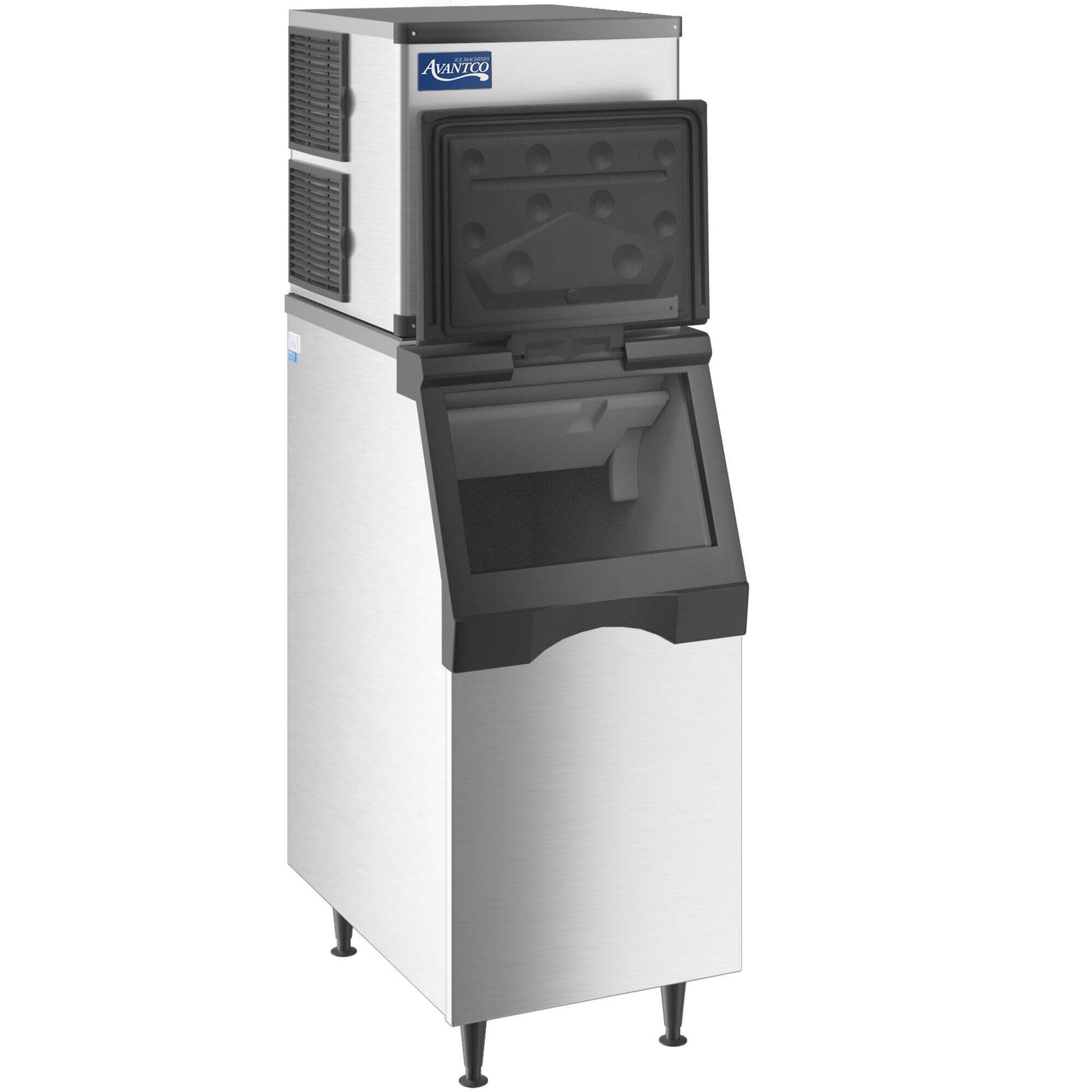 22″ Air Cooled Modular Half Cube Ice Machine with Ice Bin – 350 lb.