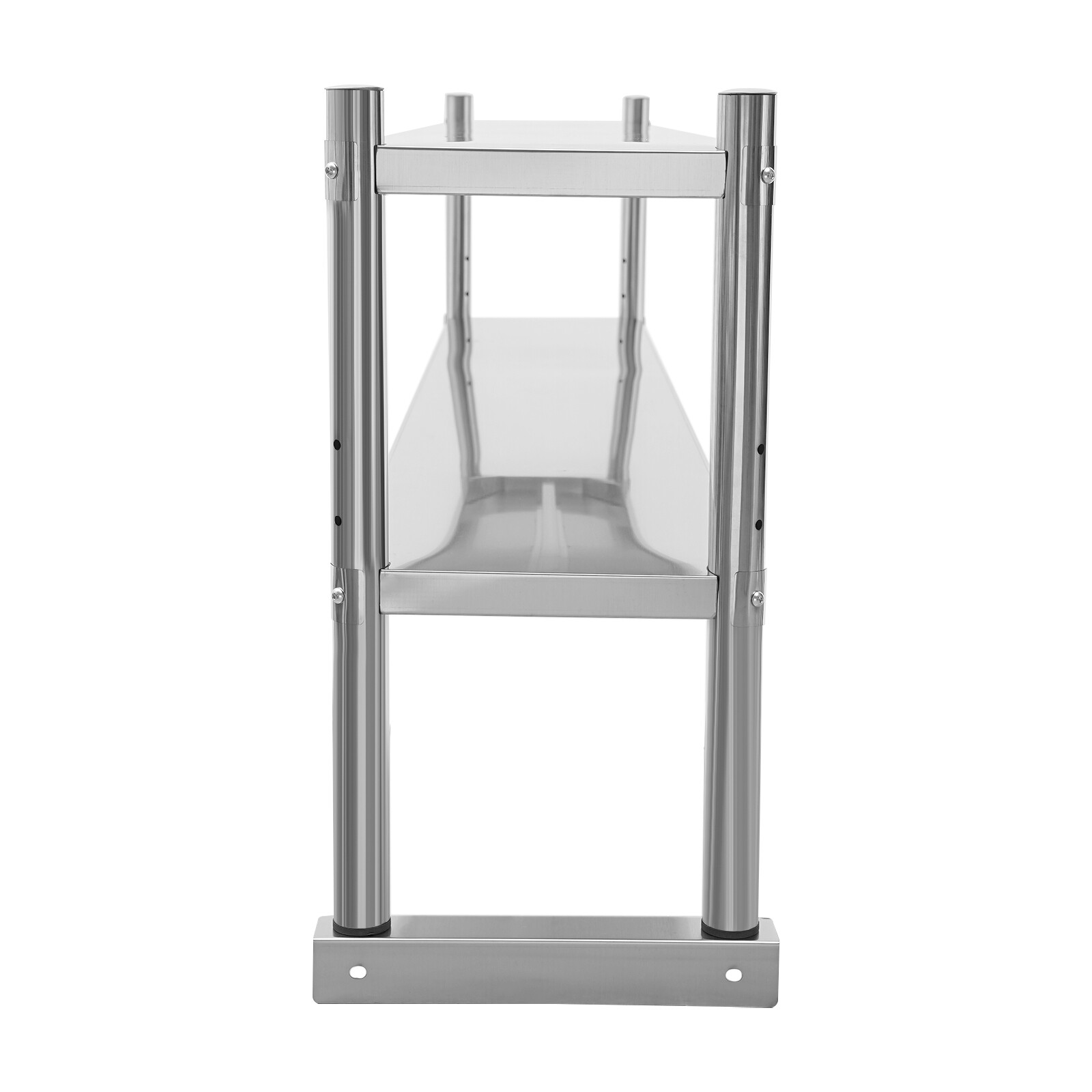 2 Tier 179 7 31 60cm 88lbs Stainless Steel Shelving Adjustable Shelf Storage US