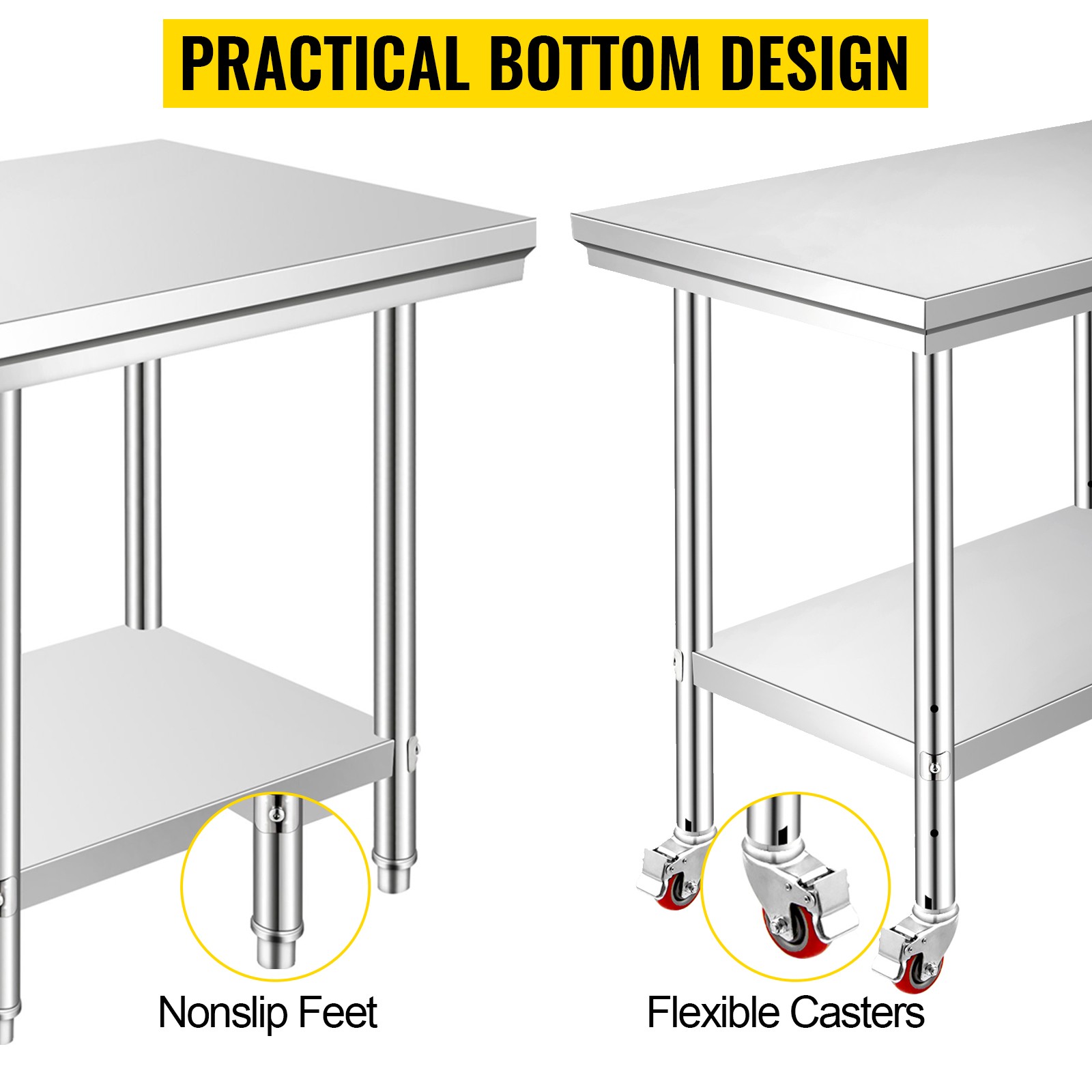 11 Style Stainless Steel Work Prep Table Station Commercial Kitchen Restaurant