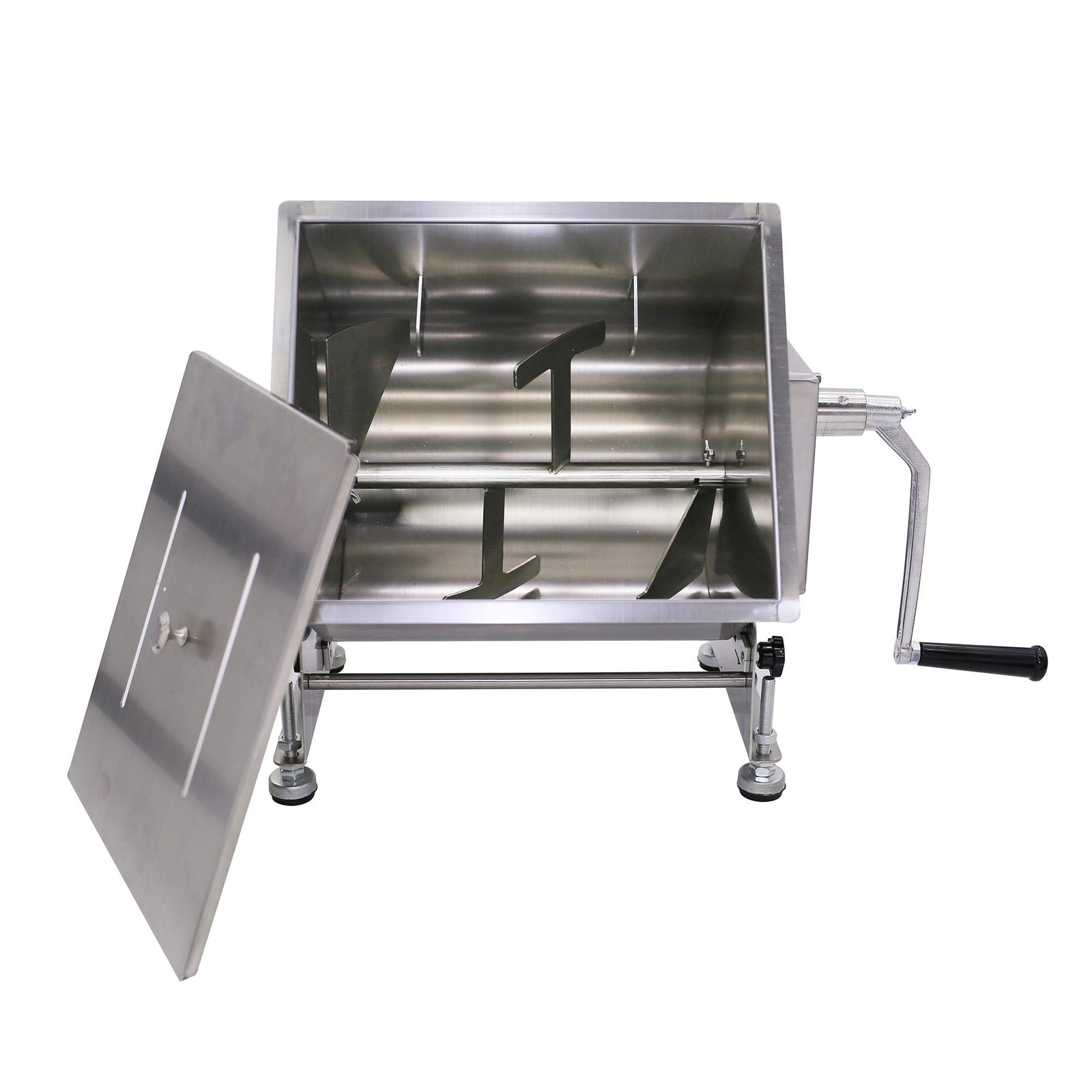 CMI Commercial Tilting Mixer Stainless Steel 20L/35Lb-Tilt Tank, Silver