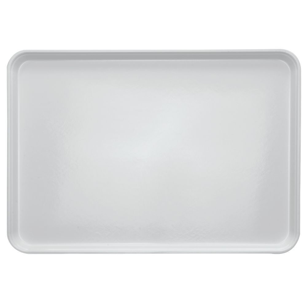 HUBERT® White Fiberglass Market Display Tray – 26″ L x 18″ W x 1″ H