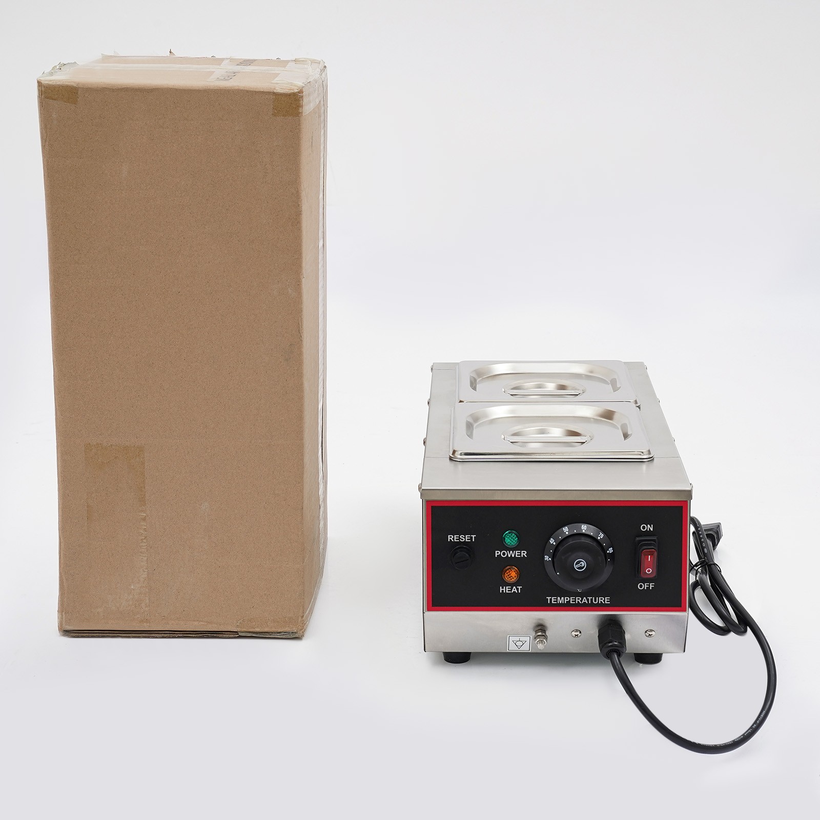 6L 800W Chocolate Tempering Machine Electric Melting Pots Stainless Steel 2 Pots