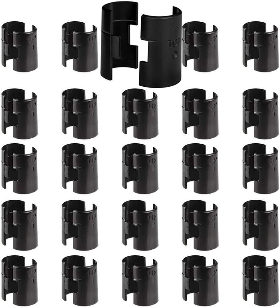 Wire Shelf Clips Shelving Lock Clips 25 Pairs 50Pcs For 3/4″ Post Fits Thunder