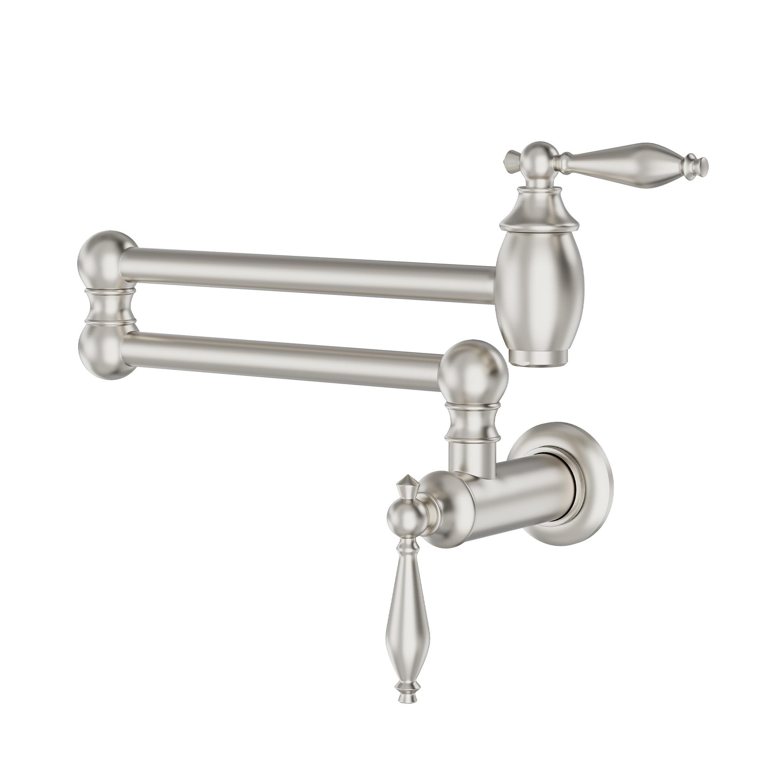GIMILI Brushed Nickel Pot Filler Faucet Wall Mount Kitchen Faucets Over Stove…