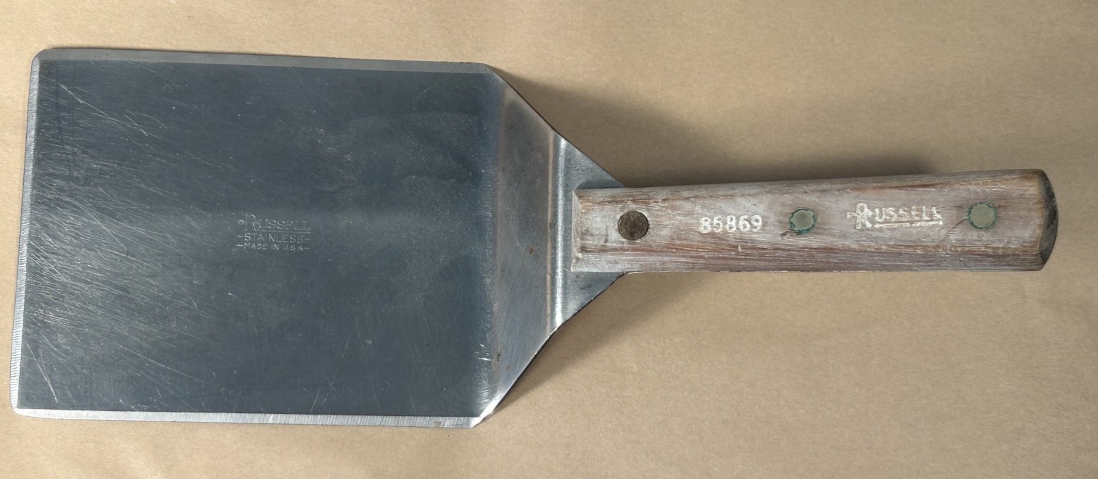 Dexter/Russell USA 85869 XLarge 6X5 In Blade Wood Handle Spatula Griddle Flipper