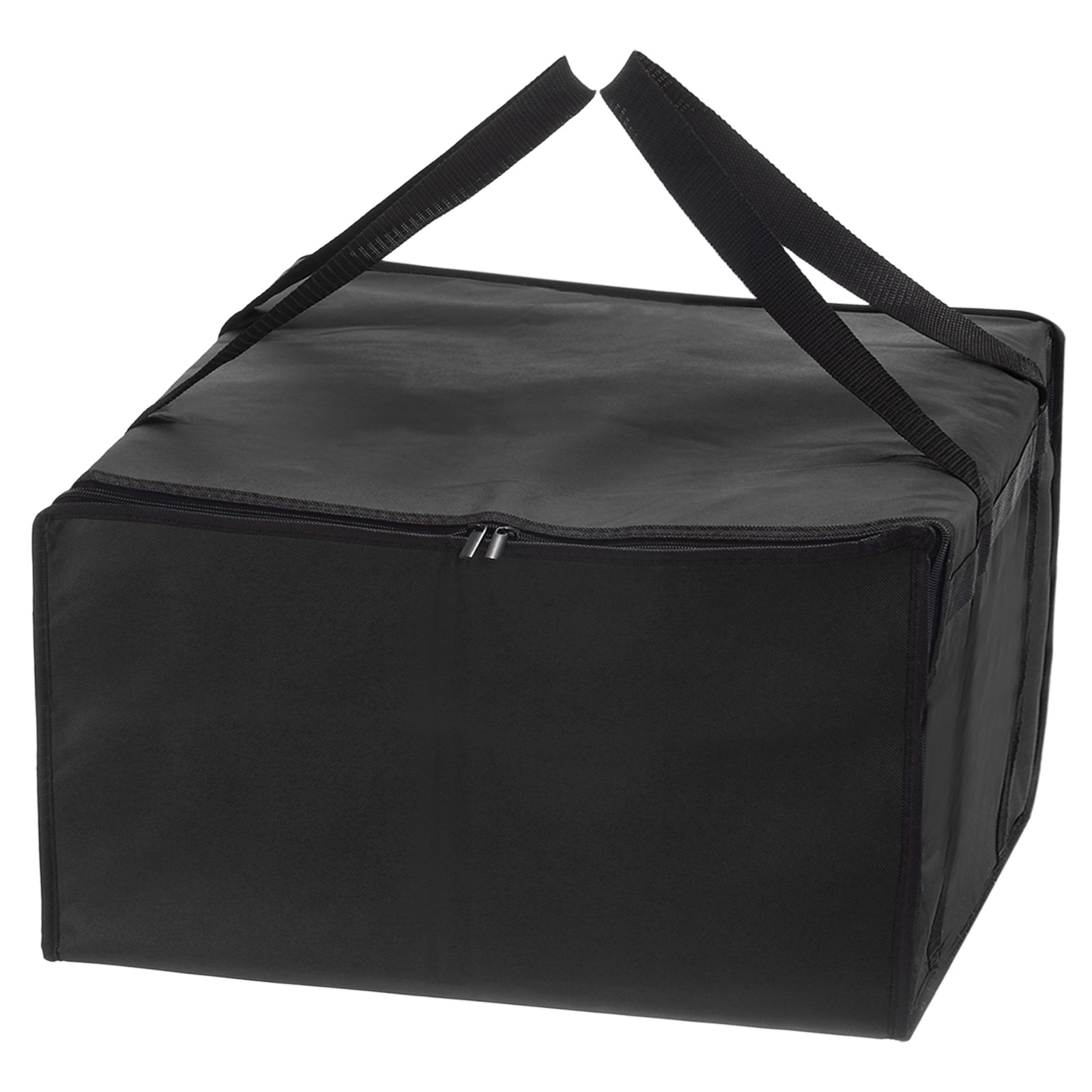 Insulated Pizza Bag 24x24x14 Inch Non-woven Fabrics Grocery Bag Black