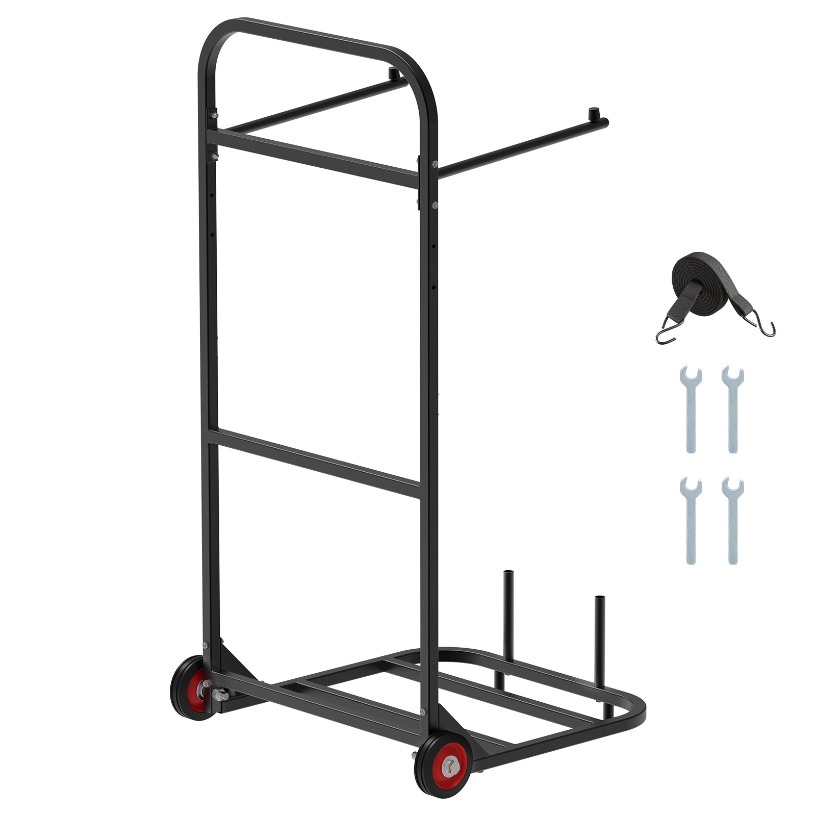 Folding Chair Rack Cart for 10 Chairs of 100 LBS Push-Style Chair Dolly