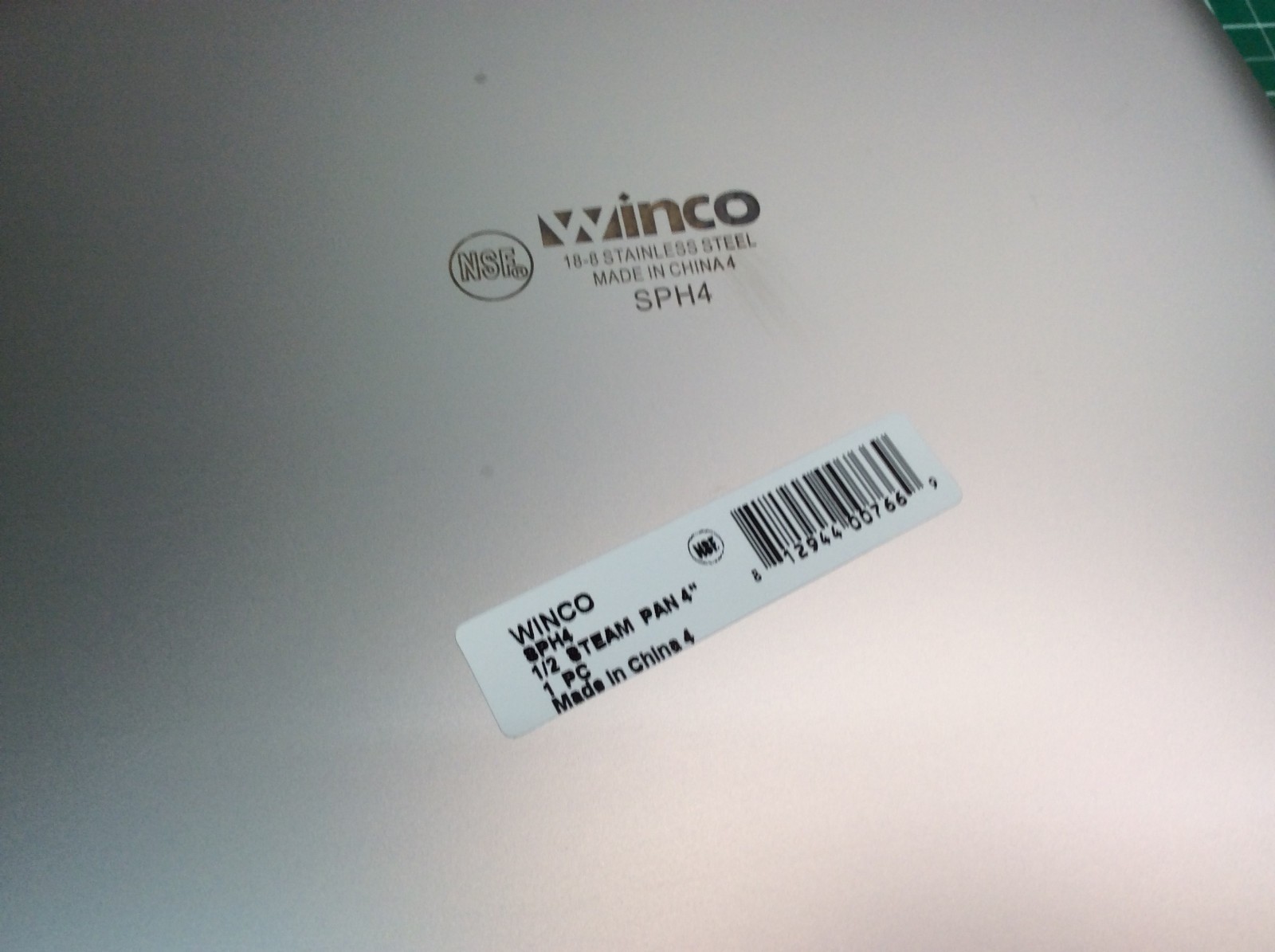 10 PACK WINCO 1/2 Size Stainless Steel 4″ Deep Steam Table Food Pan Salad Bar