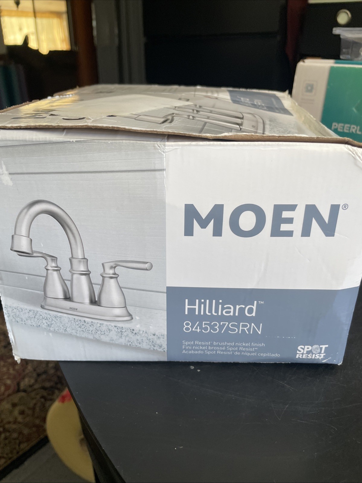 Moen Hilliard 4” Centerset Bathroom Faucet 84537SRN – Spot Resist Brushed Nickel
