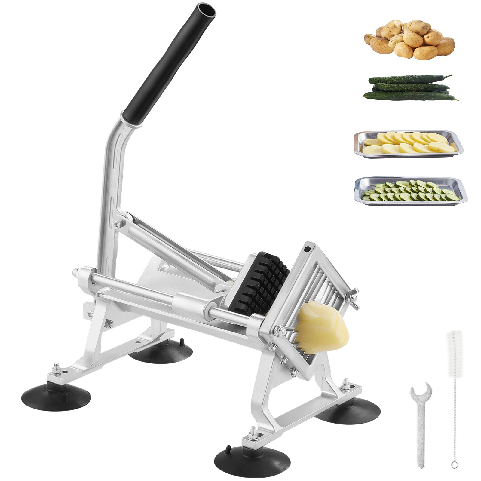 VEVOR Commercial Vegetable Slicer 3/8 inch Fruit Slicer Vegetable Cutter Manual
