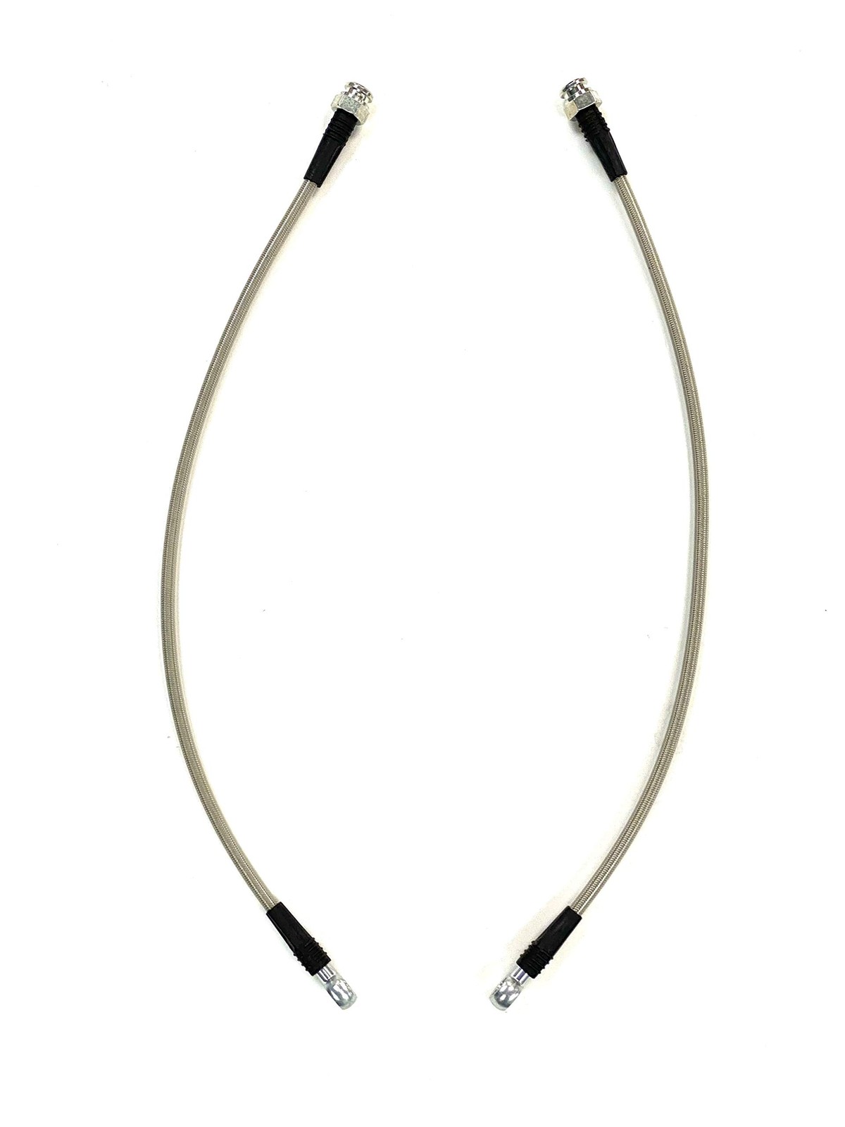 The Stop Shop Braided Stainless Brake Hose 16 Inches Long 7/16 Inch Banjo Hole