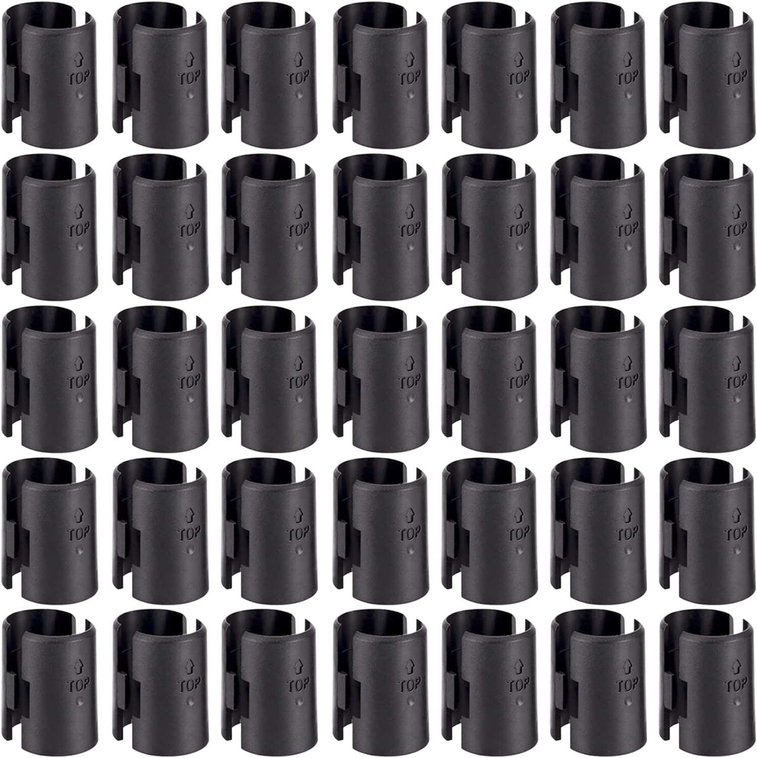 Wire Shelf Clips Shelving Split Sleeves Lock Metal Rack Fits 1″ Post 54 Pieces