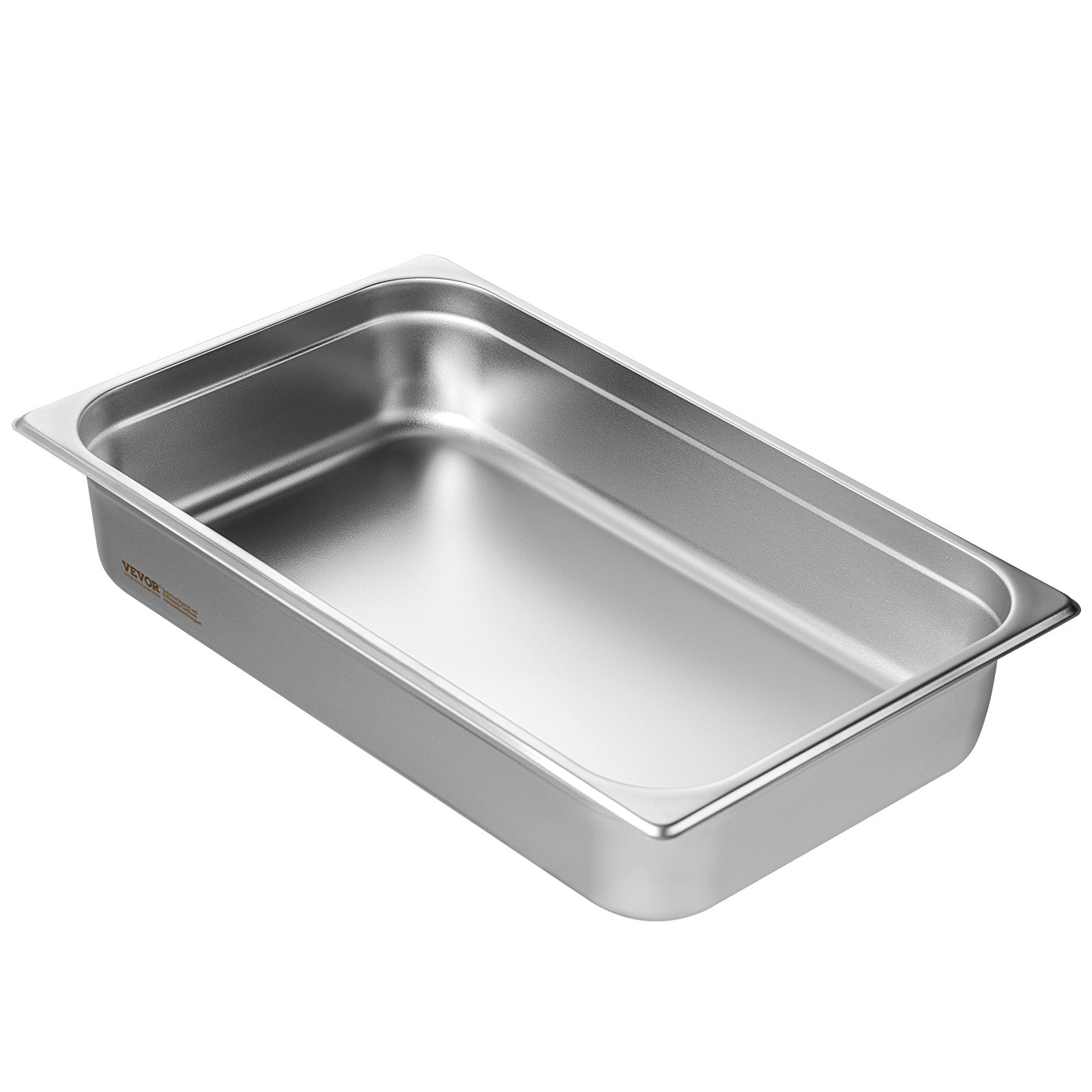VEVOR Full Size Hotel Pan Steam Table Pan Stainless Steel 4″ Deep