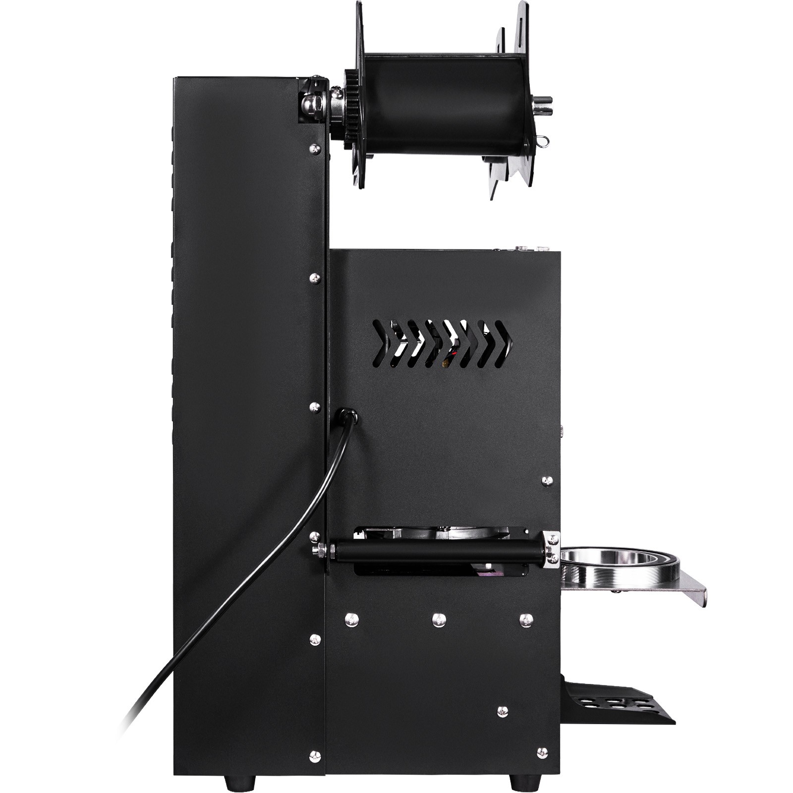 VEVOR Fully Automatic Sealing Machine Tea Cup Sealer 500-650 Cups/H 180 mm Black