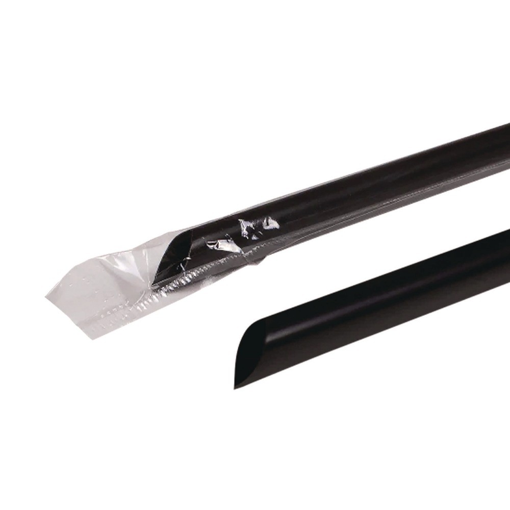 Karat C9035 9 in. Jumbo Straws – Black (2000/Carton) New