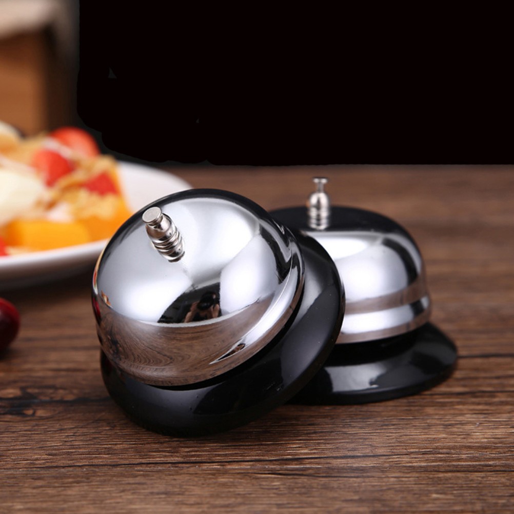 2 Pcs Service Bell Call Kitchen Restaurant for Reception Counter