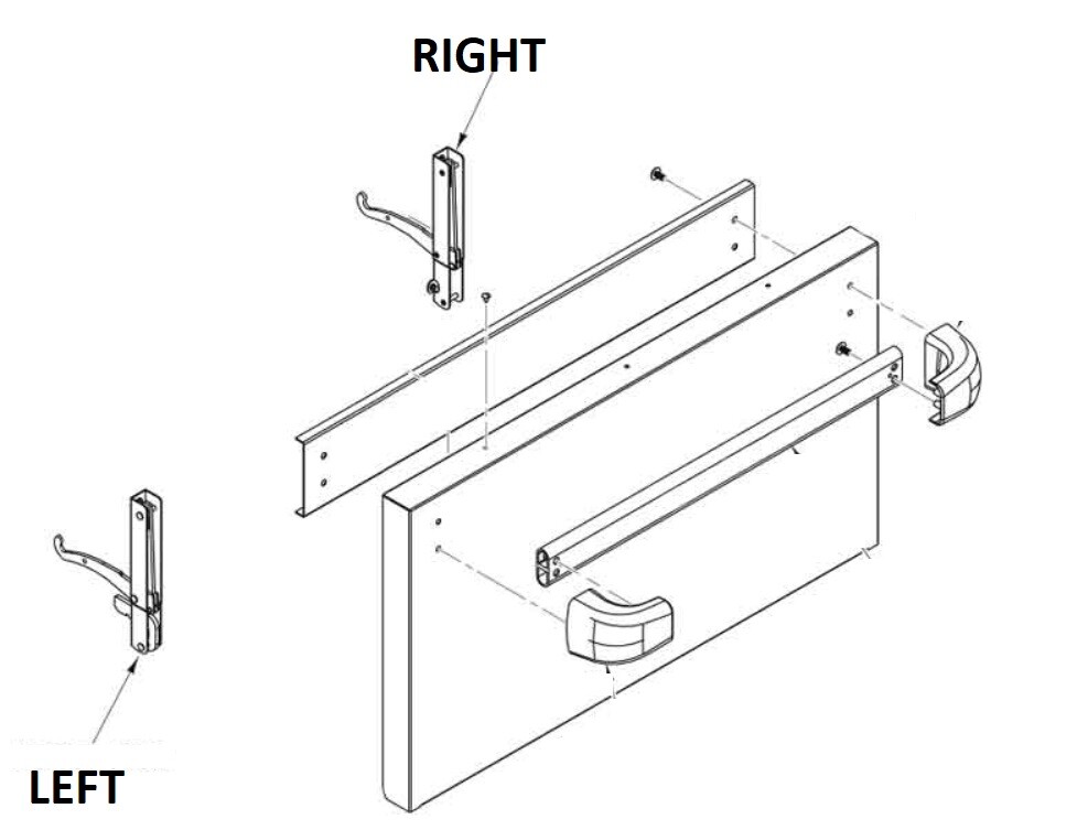 RIGHT Vulcan Door Hinge Assembly V24 V36 V60 V60F V260 FREE SHIPPING