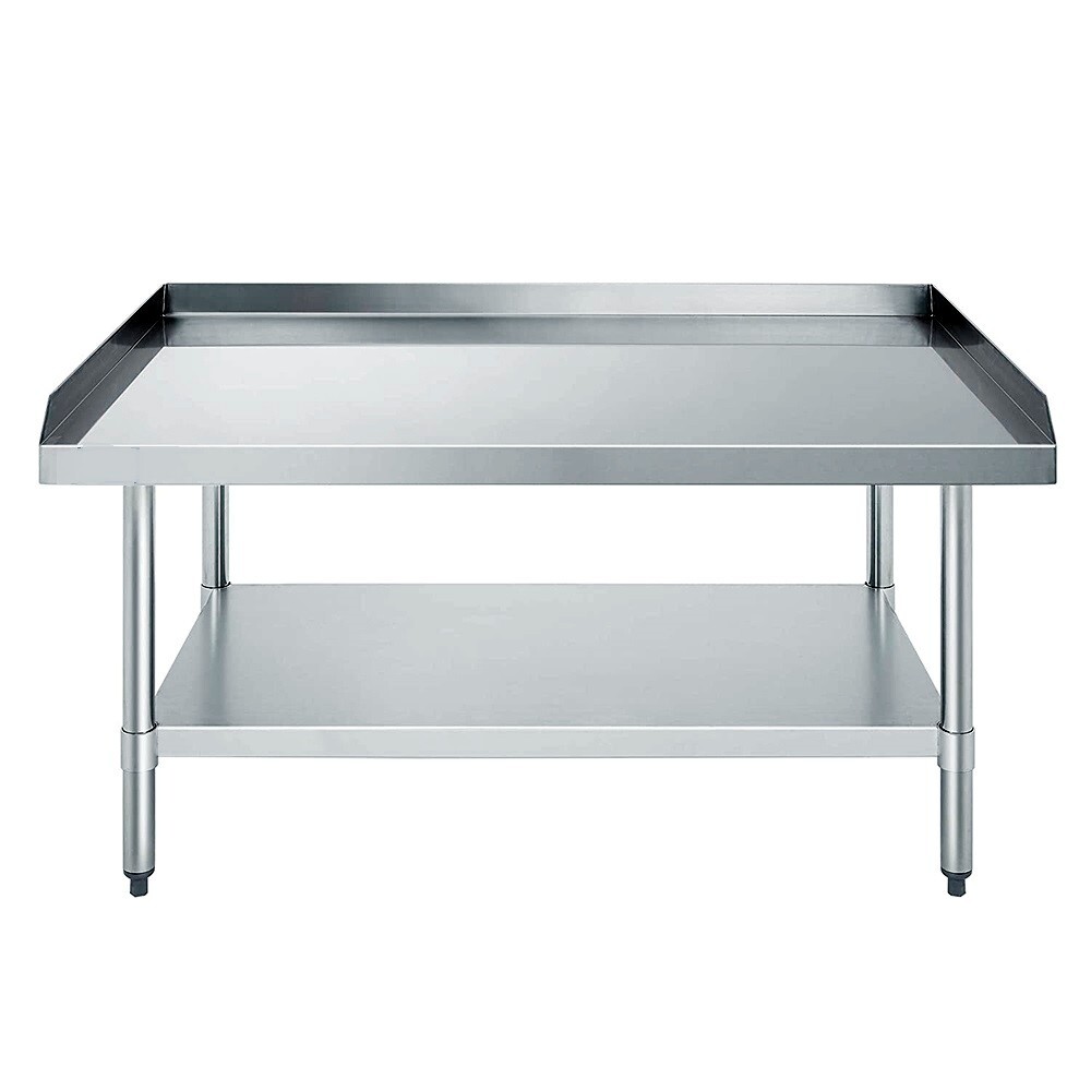 Stainless Steel Equipment Grill Stand Table with Adjustable Undershelf 30″x48″