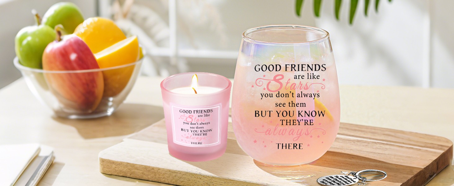 Friendship Gifts for Women Wine Glasses Drinking Personalised Birthday Gifts for