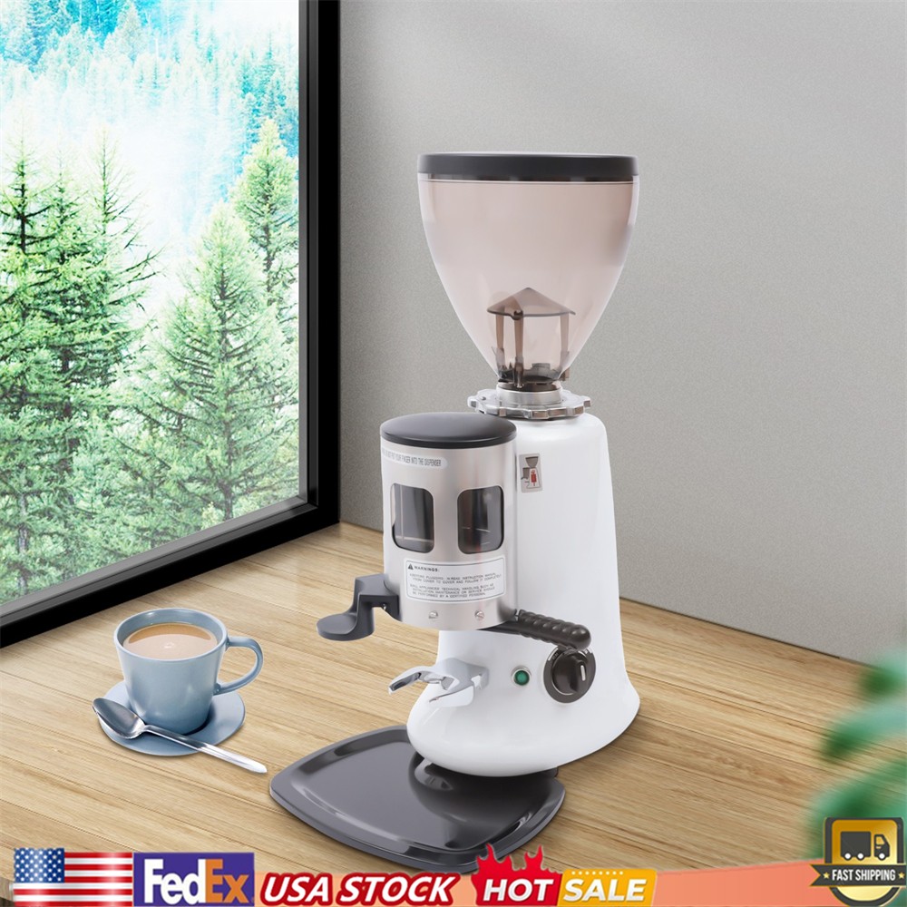 Commercial Espresso Machine 350W, Semi-Automatic Coffee Maker 10 grinding levels