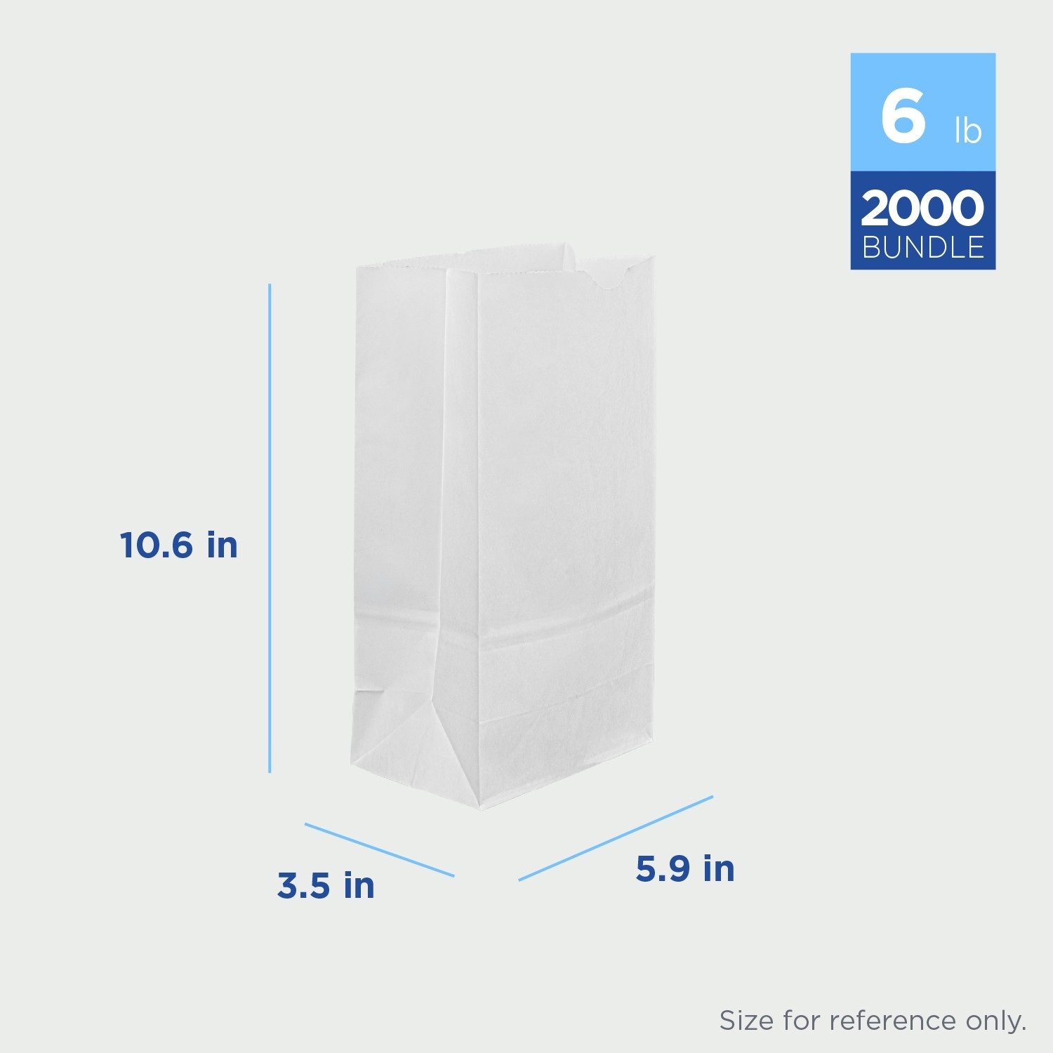 Karat 6lb Paper Bag – Kraft – 2,000 ct, FP-SOS06W