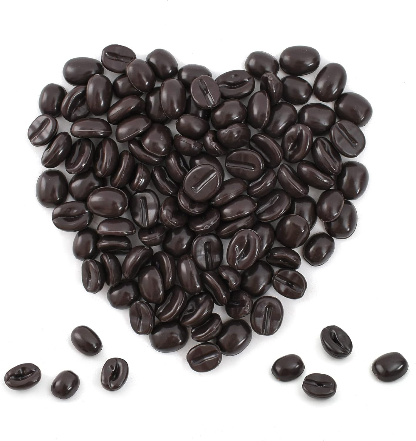 Artificial Coffee Beans, 300 Pcs 1:1 Scale Simulation Fake Coffee Beans for Home