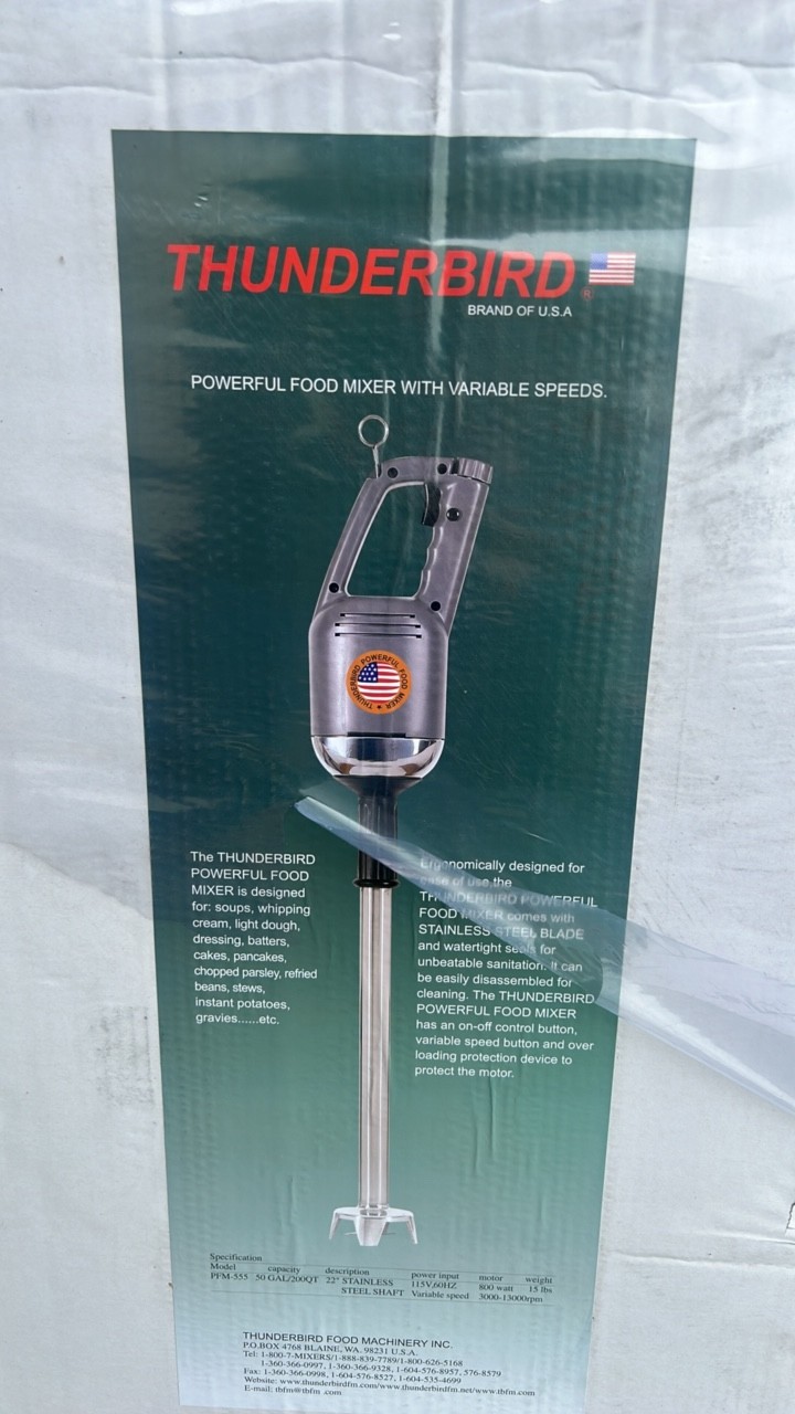 Thunderbird PFM 555 Mixer Immersion Blender Brand New In Box 2365 7E