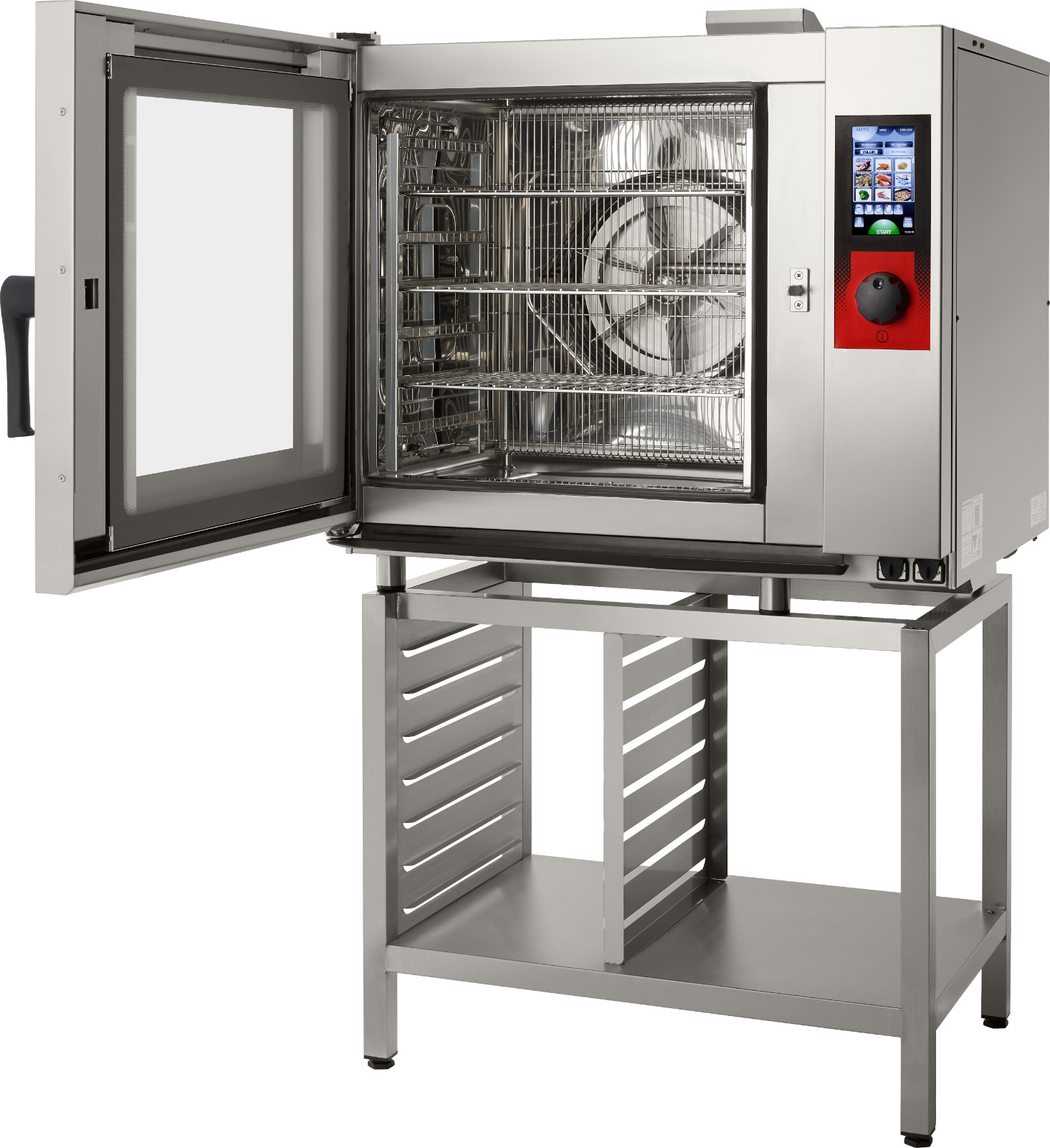New – 1-Year Warranty – Vulcan Half Size Electric Combi-Oven, Stand, TCM-61E-208