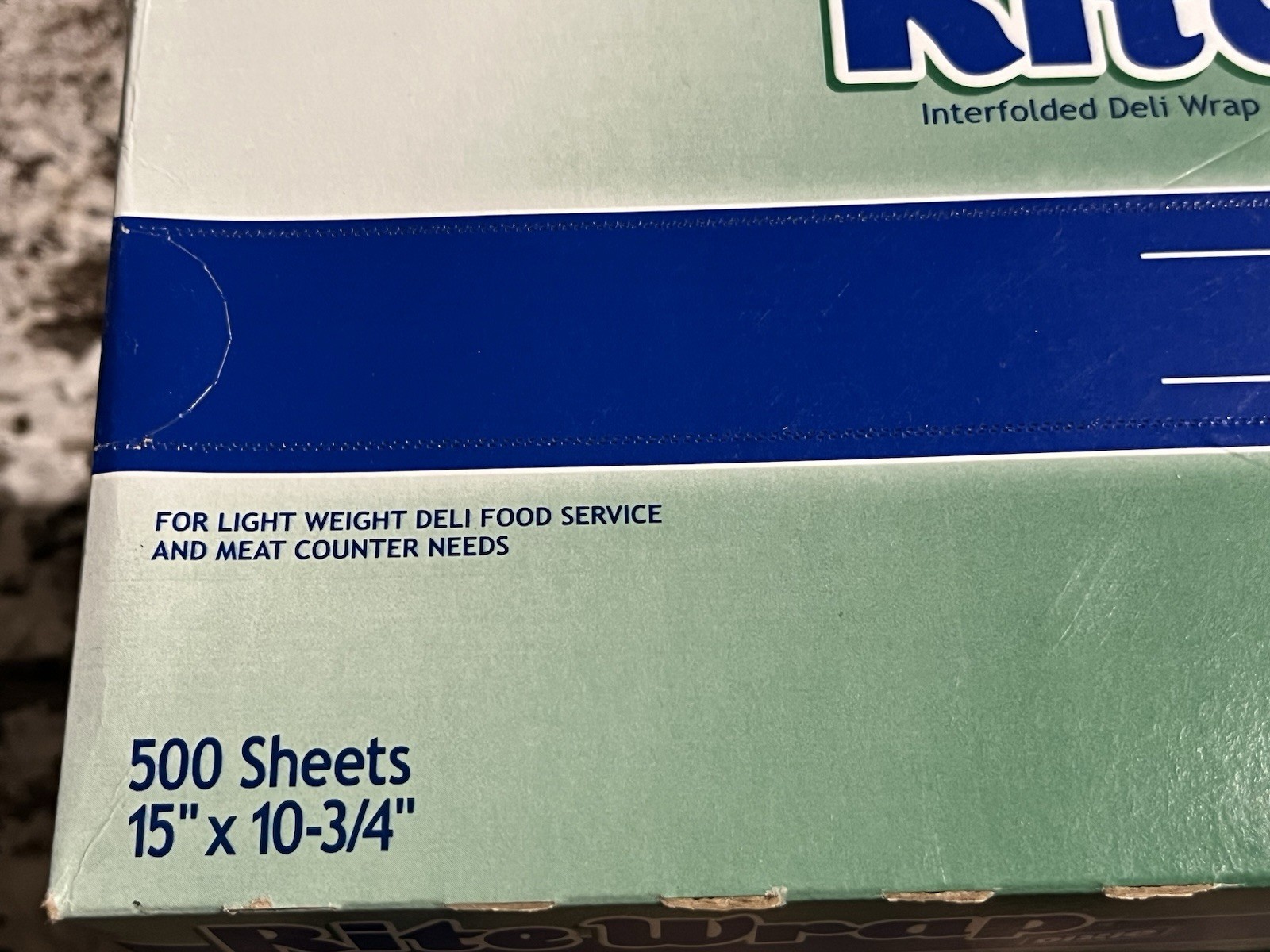 15″x10.75″ DIXIE RITE WRAP INTERFOLD DELI LIGHT WEIGHT DRY WAX PAPER 2000 SHEETS