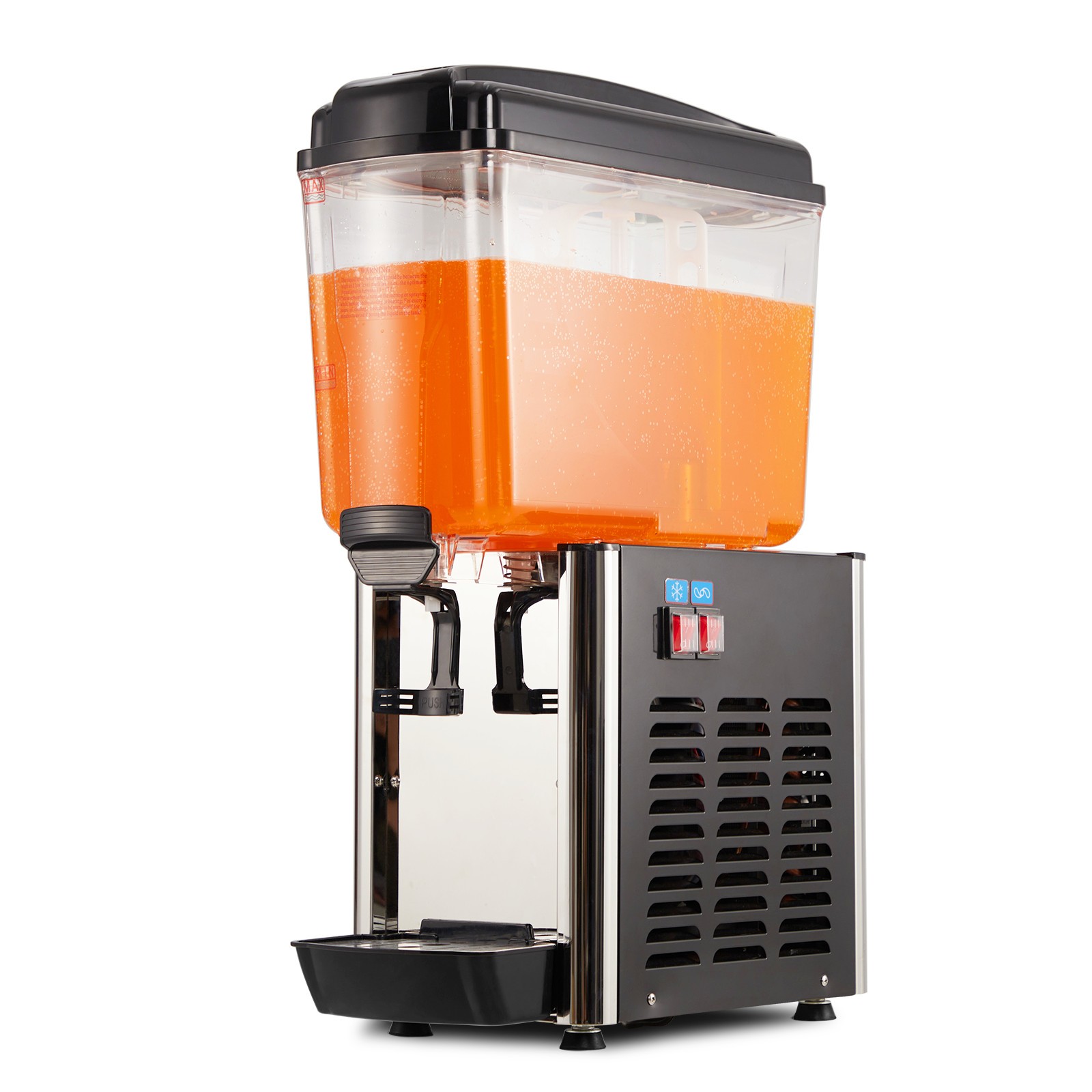200W Commercial Beverage Dispenser Cold Juice Ice Drink Dispenser 1 Tanks Party