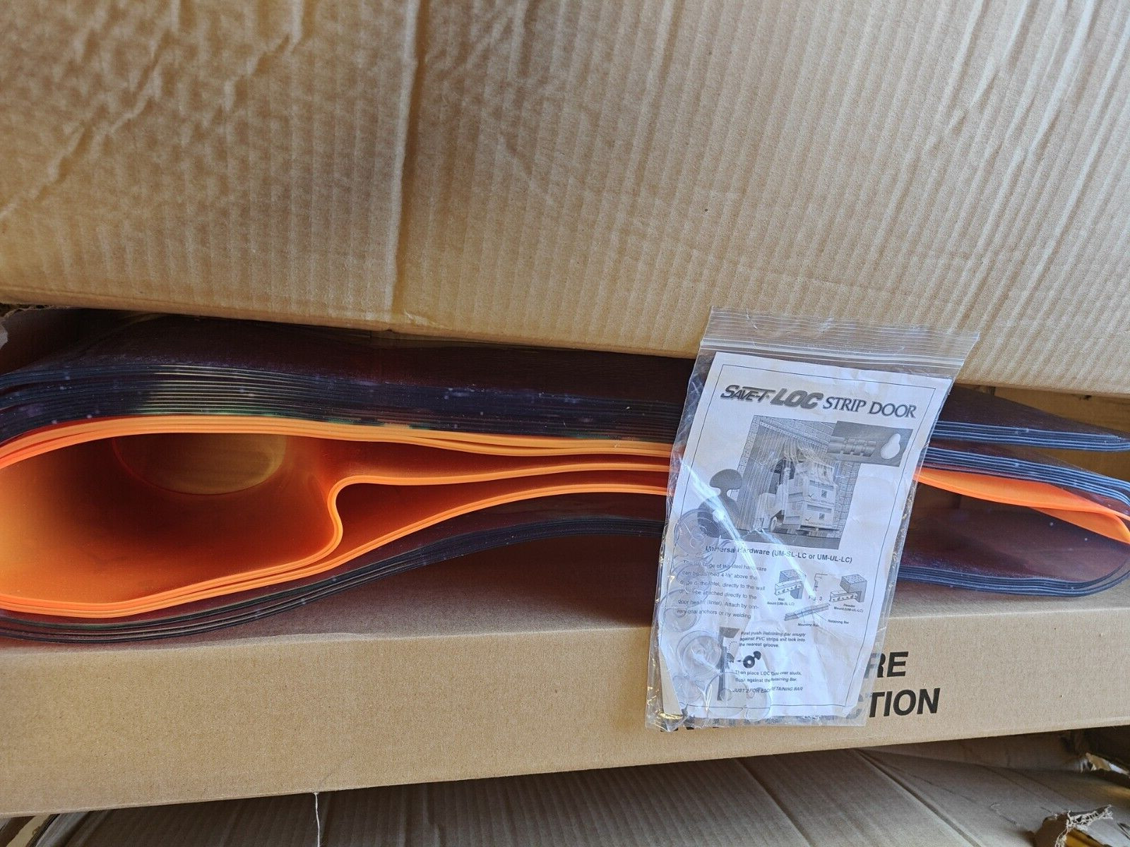 Grainger 3TB17 Strip Door: 7 ft Opening Ht, 4 ft Opening Wd, 7 ft 3 in 8 in 0.08