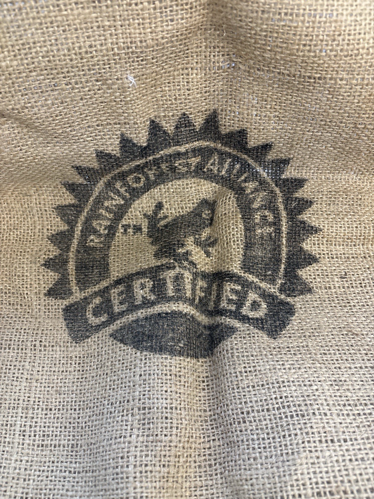 Vintage Guatemala Coffee Burlap Sack Clean Coffee 150 LBS Rustic Farmhouse Decor