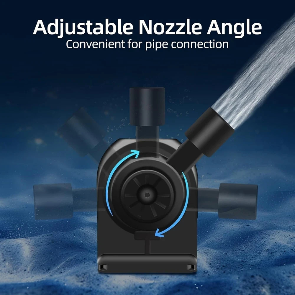 AP1200 AC120V Commercial Large Flow Ice Maker Water Pump for HZB-30F, Black