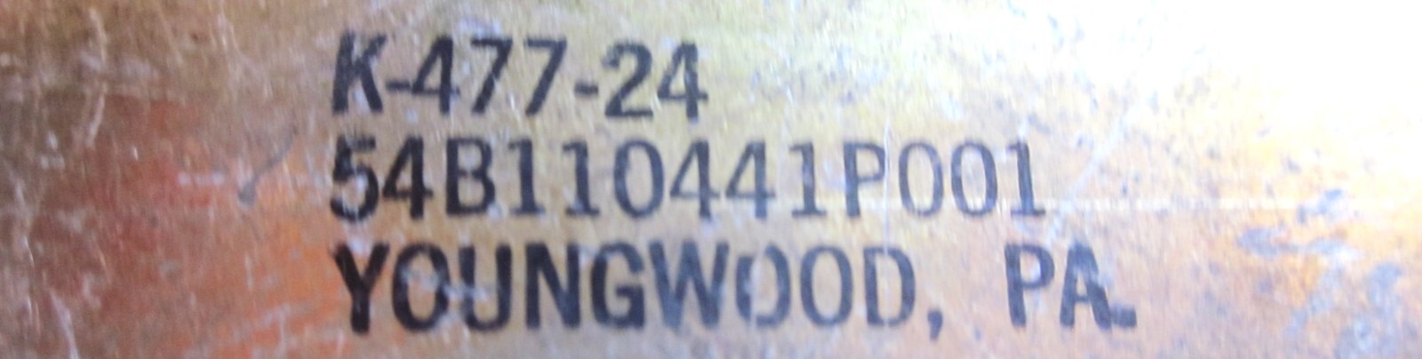GE/HOBART 54B110441P001- Tstat K477-24 tType KX, 140-425F, XNC8X90, 3433851