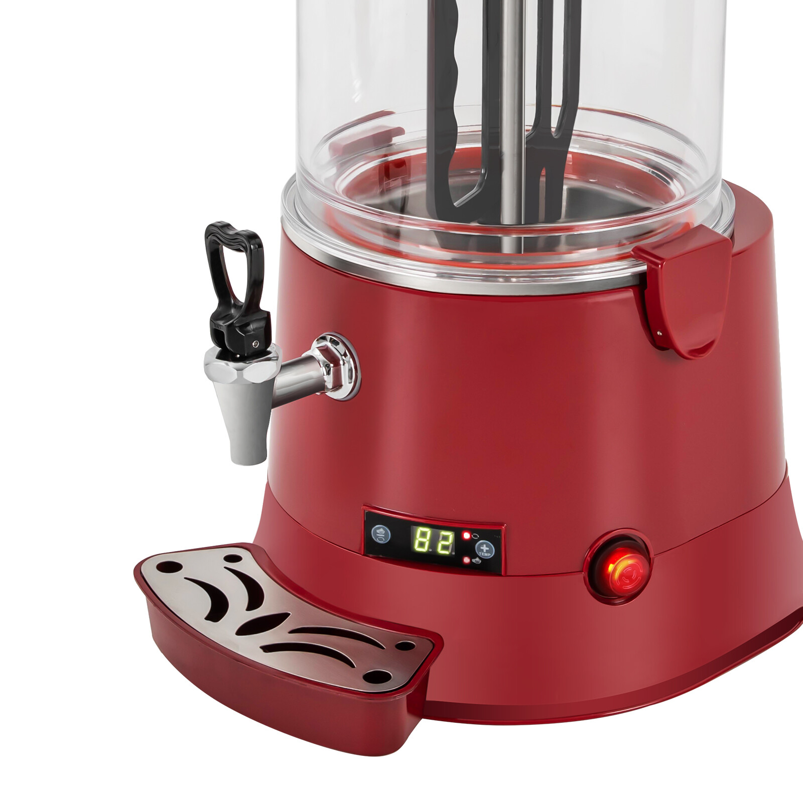 10L Commercial Hot Chocolate Maker Coffee Chocolate Dispenser Warmer Heater 400W