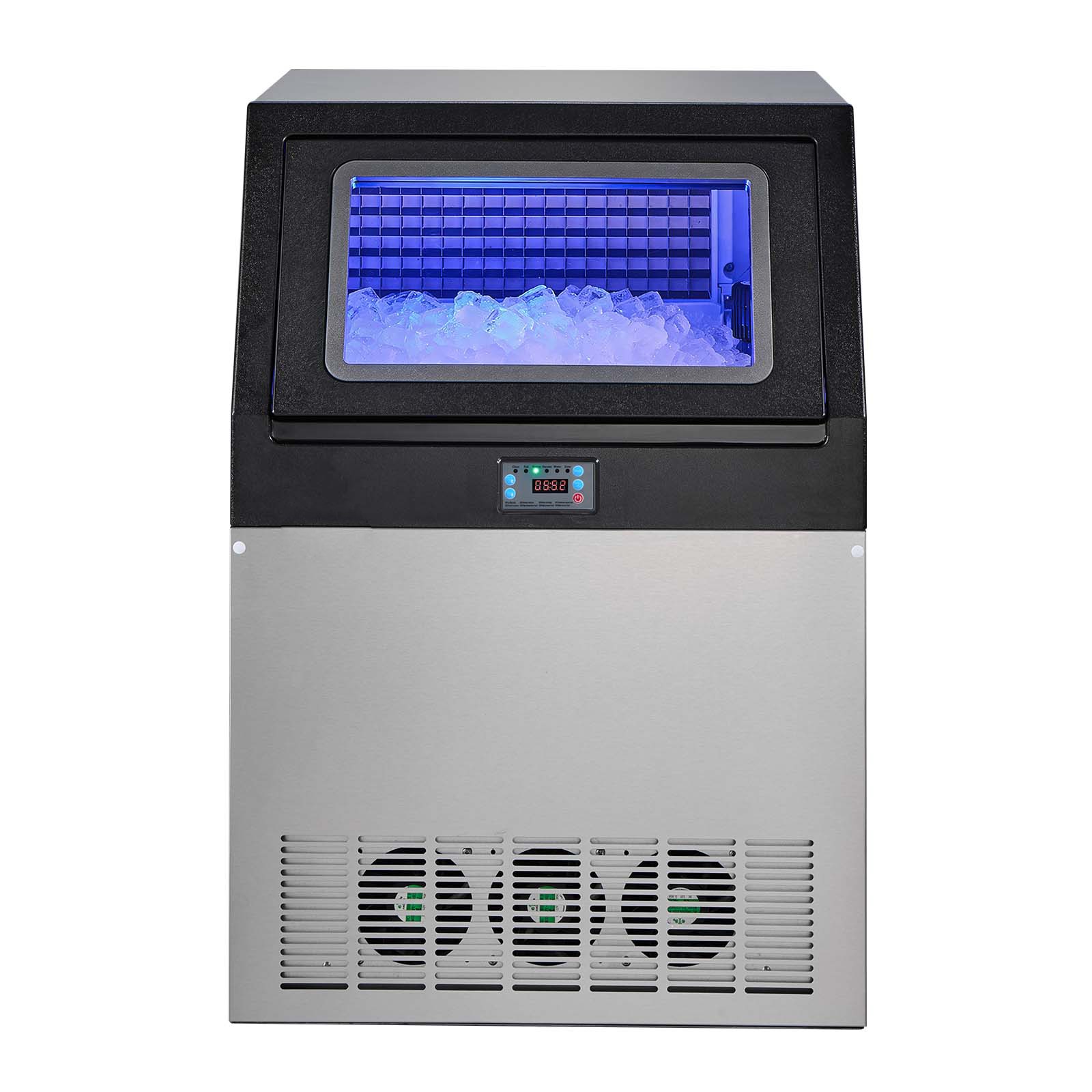 VEVOR Commercial Ice Maker 440 lbs/24h Ice Machine 85 lbs Storage Bar Restaurant