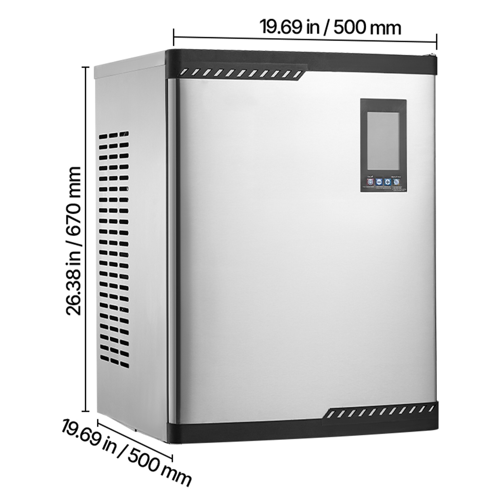 Uimoso Commercial Ice Maker Machine – 800 lbs/Day with Self-Cleaning Function