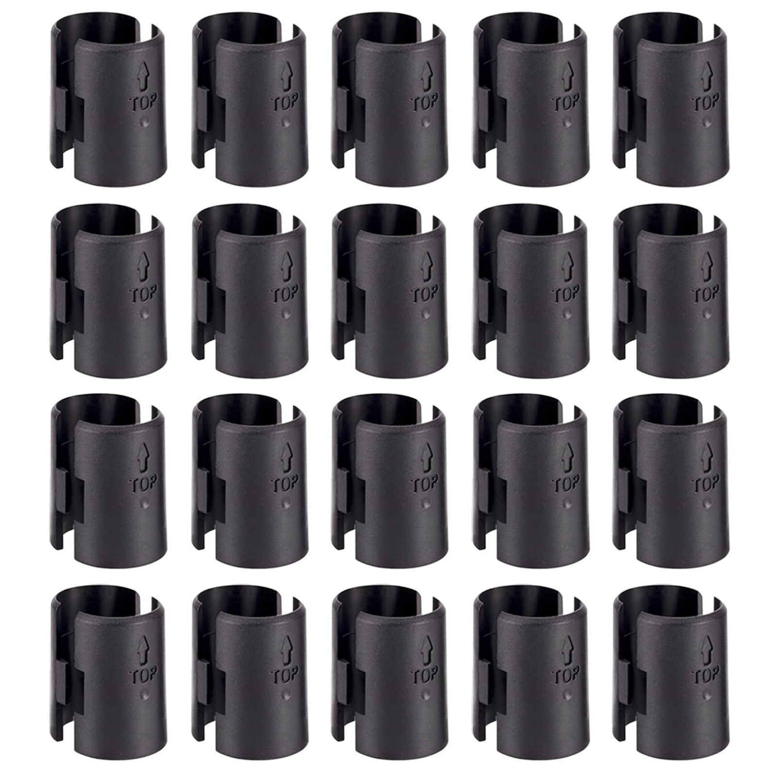 Snnalosses Wire Shelf Clips, Shelving 40 Packs（20 Pairs）, Black